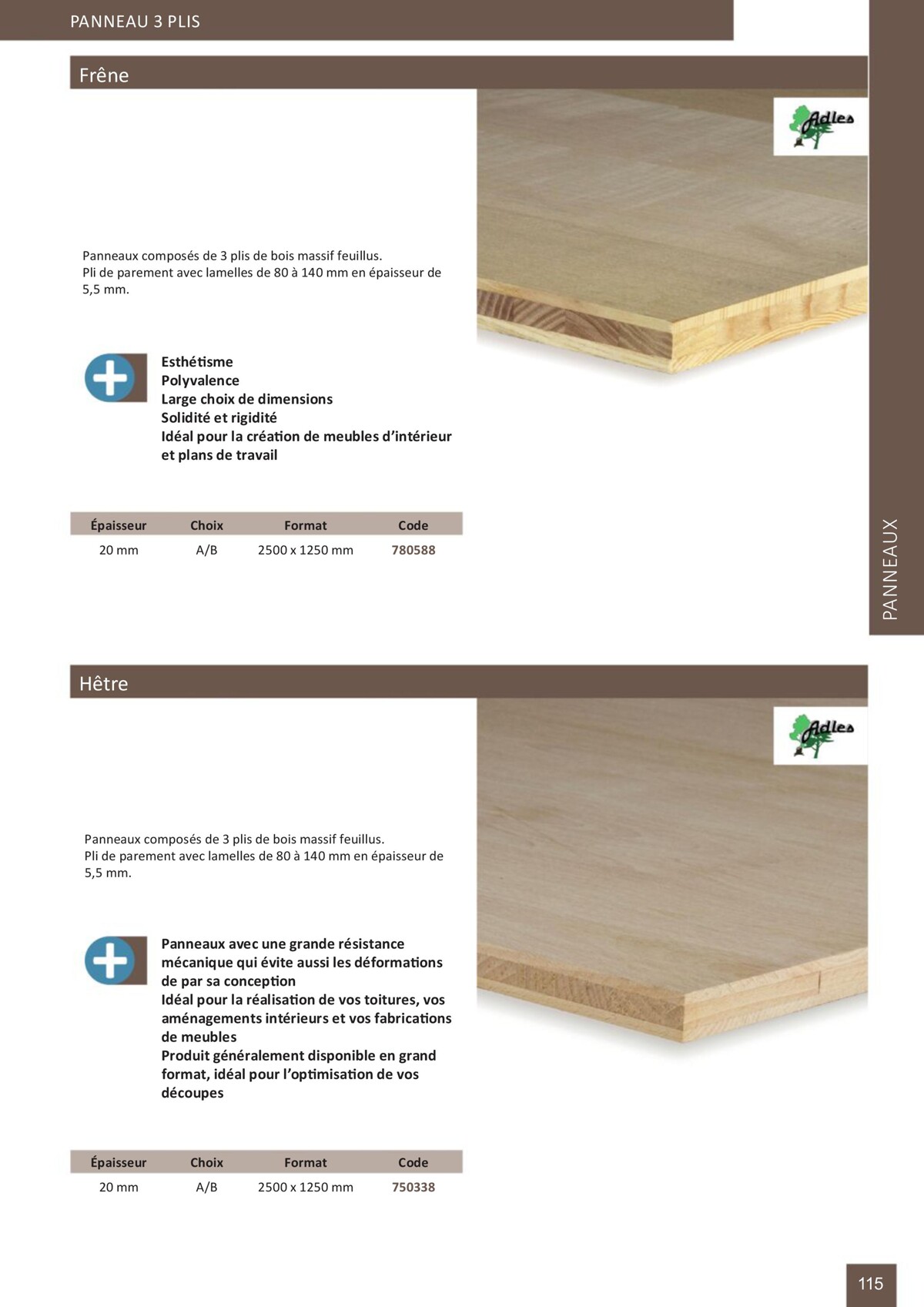Catalogue Bois-panneaux - Samse, page 00115