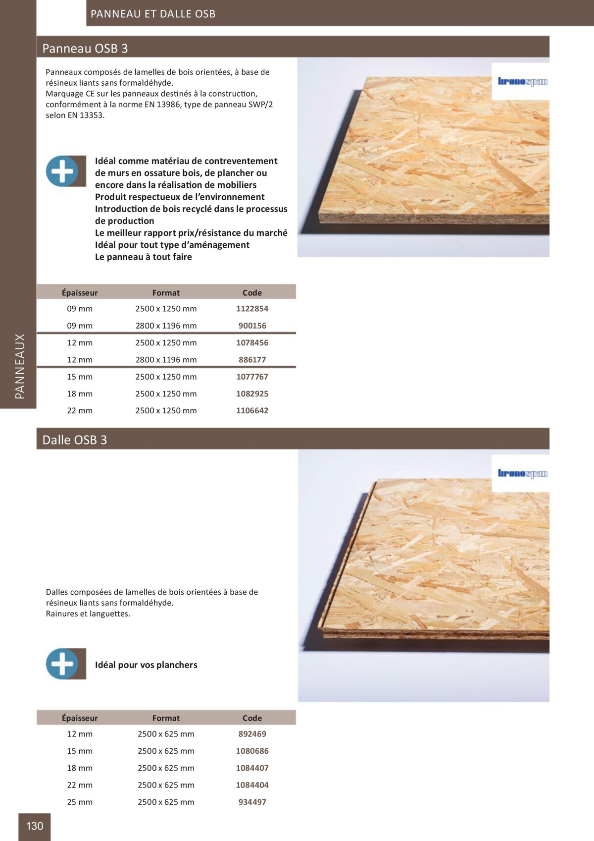 Catalogue Bois-panneaux - Samse, page 00130