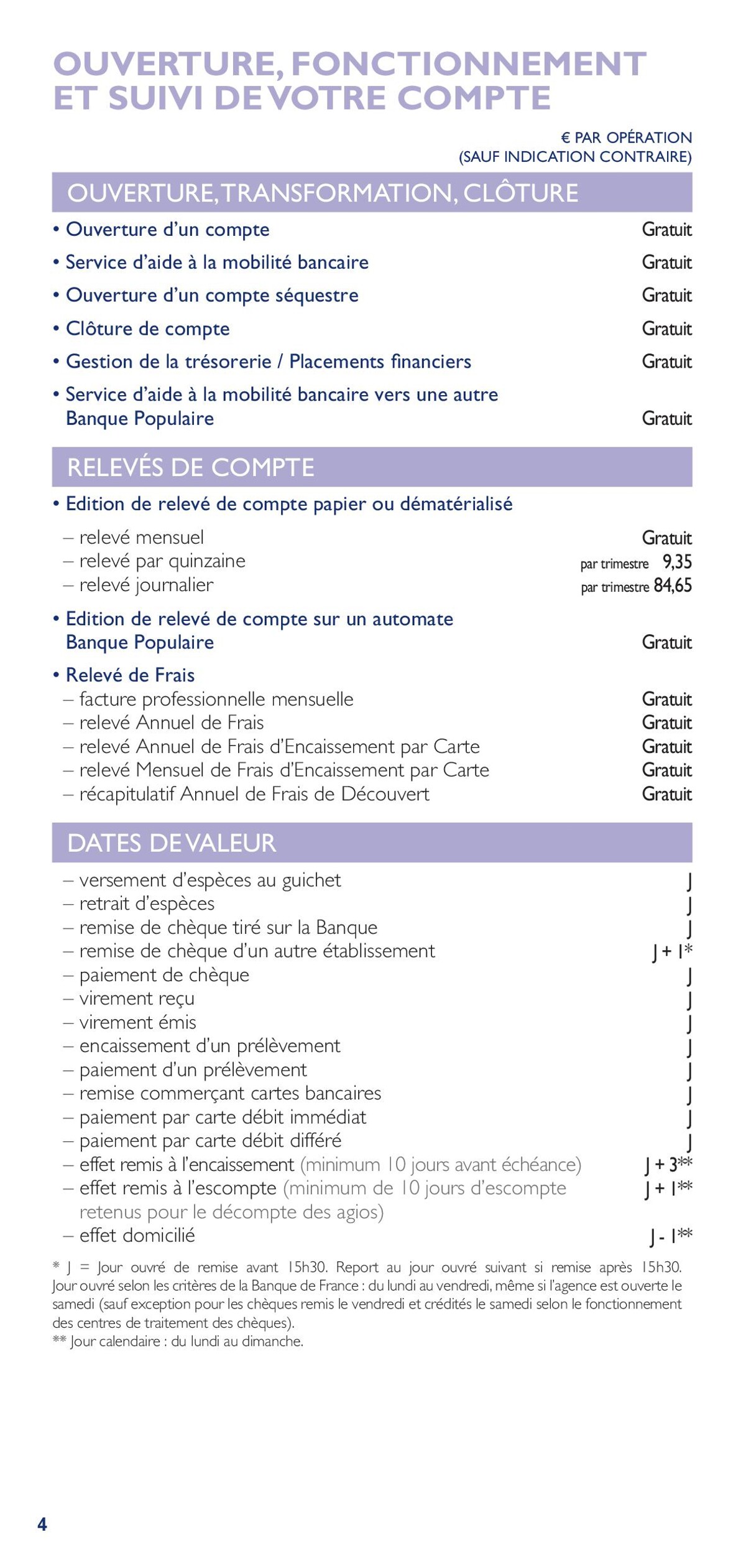 Catalogue Bpalc tarifs professionnels d'entreprises, page 00004