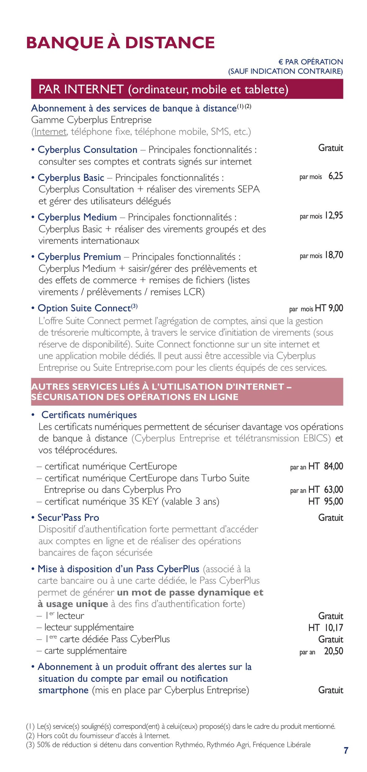 Catalogue Bpalc tarifs professionnels d'entreprises, page 00007