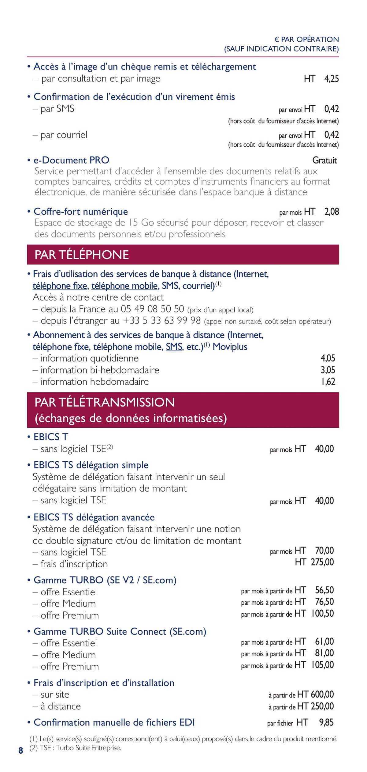 Catalogue Bpalc tarifs professionnels d'entreprises, page 00008