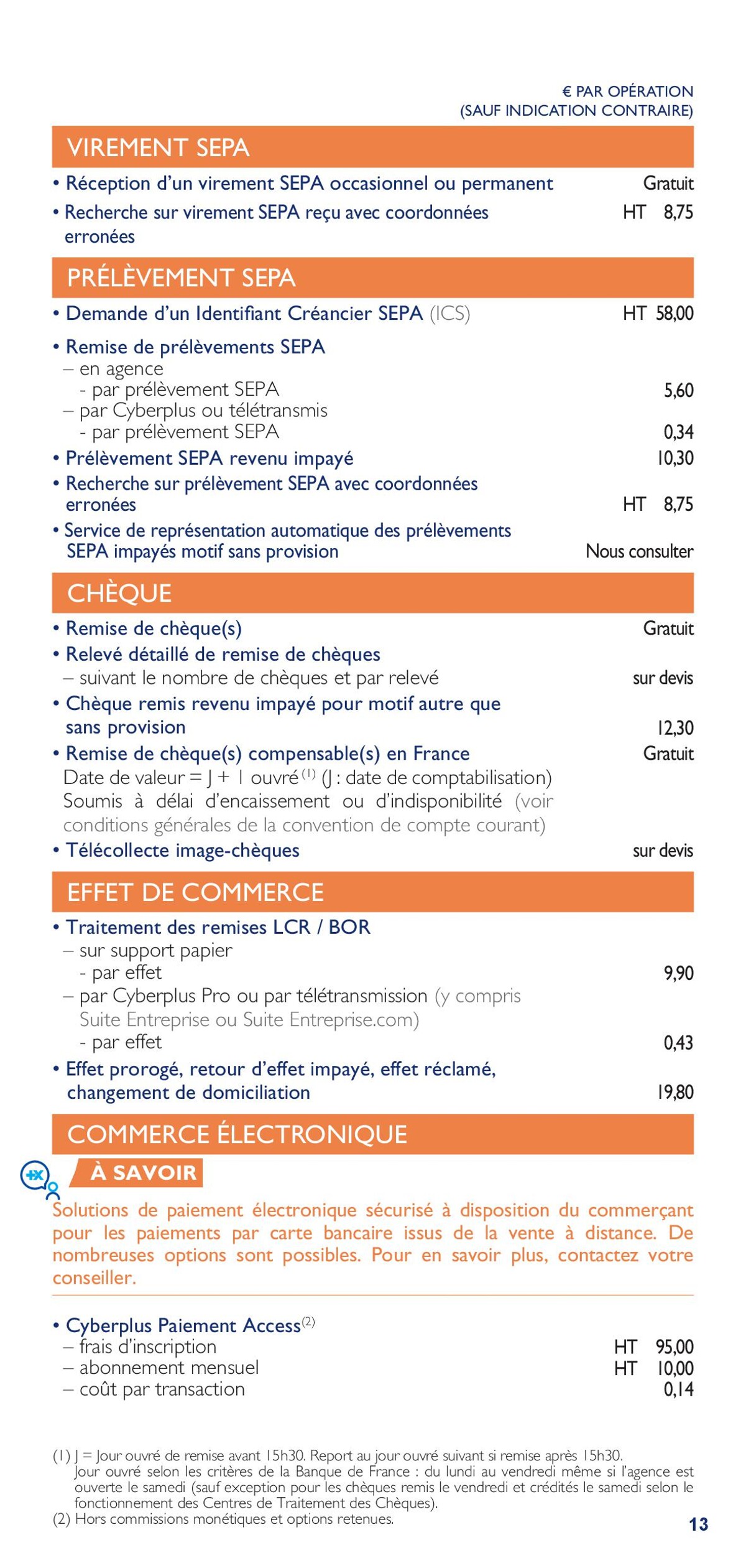 Catalogue Bpalc tarifs professionnels d'entreprises, page 00013
