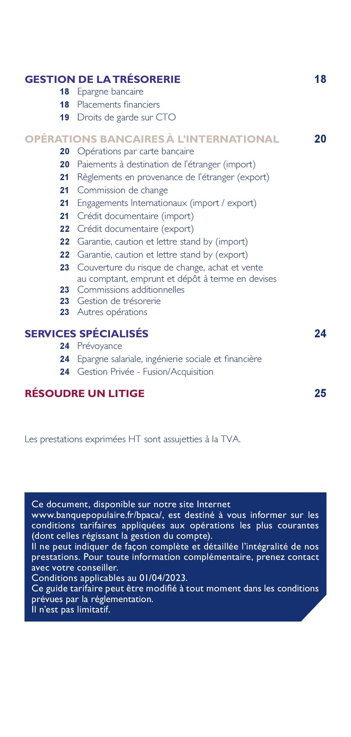 Catalogue Tarifs d'entreprises, page 00003