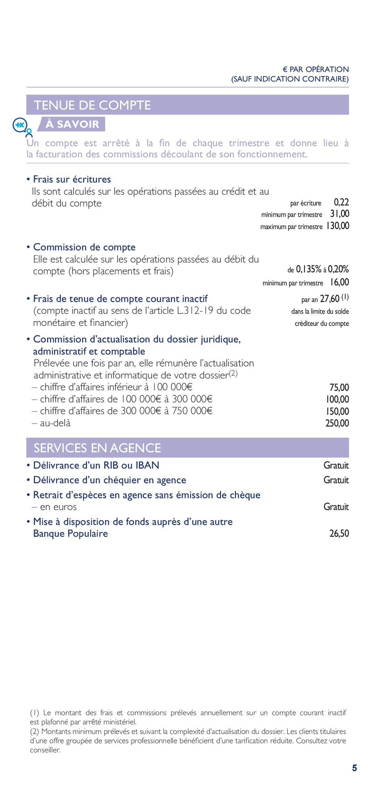 Catalogue Tarifs d'entreprises, page 00005