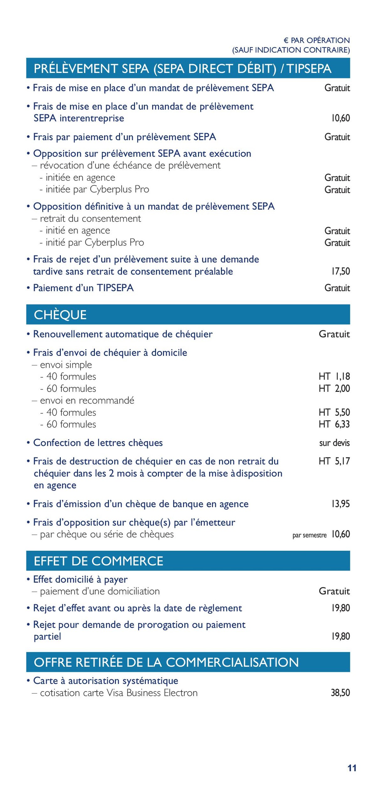 Catalogue Tarifs d'entreprises, page 00011