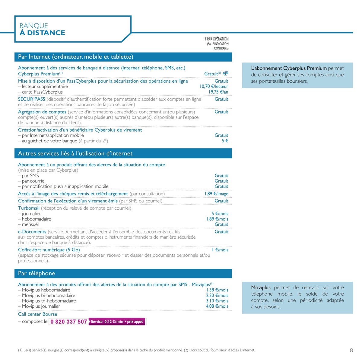 Catalogue BPBFC TARIFS, page 00008