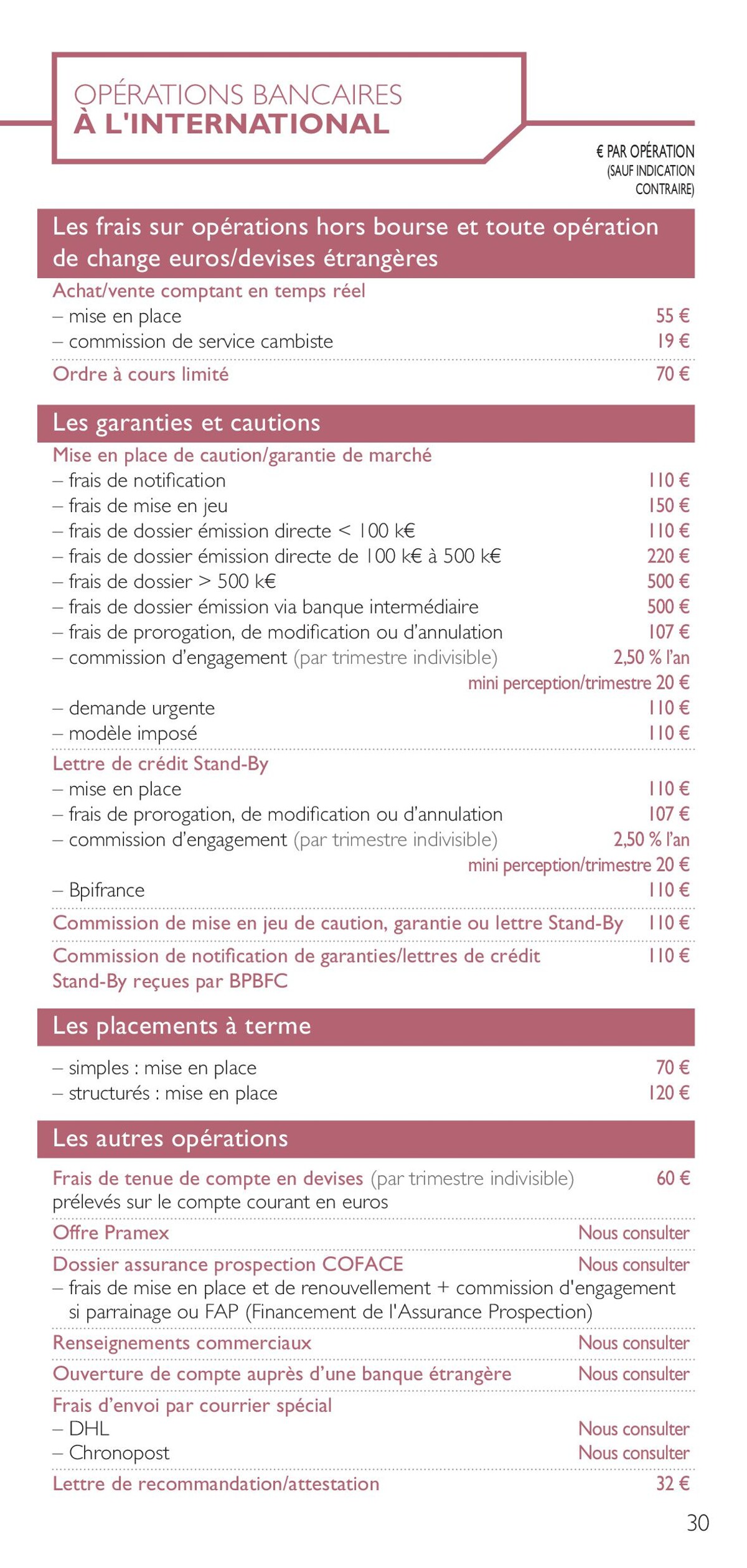 Catalogue BFC GUIDE TARIFS PRO 2023 COMPLET , page 00030