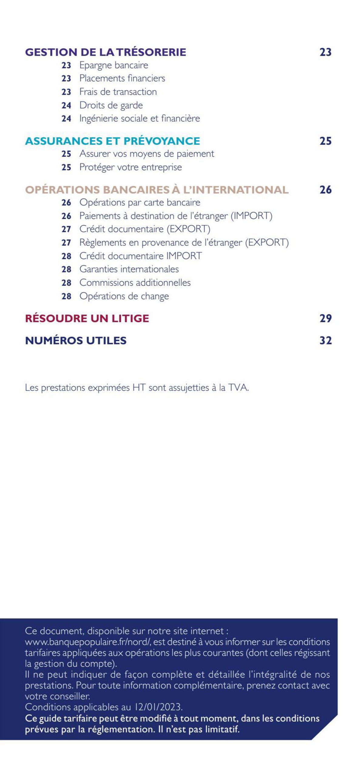 Catalogue Tarifs-entreprises 2023 Nord, page 00005