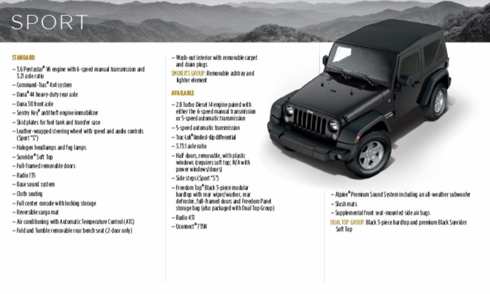 Catalogue Jeep wrangler , page 00006