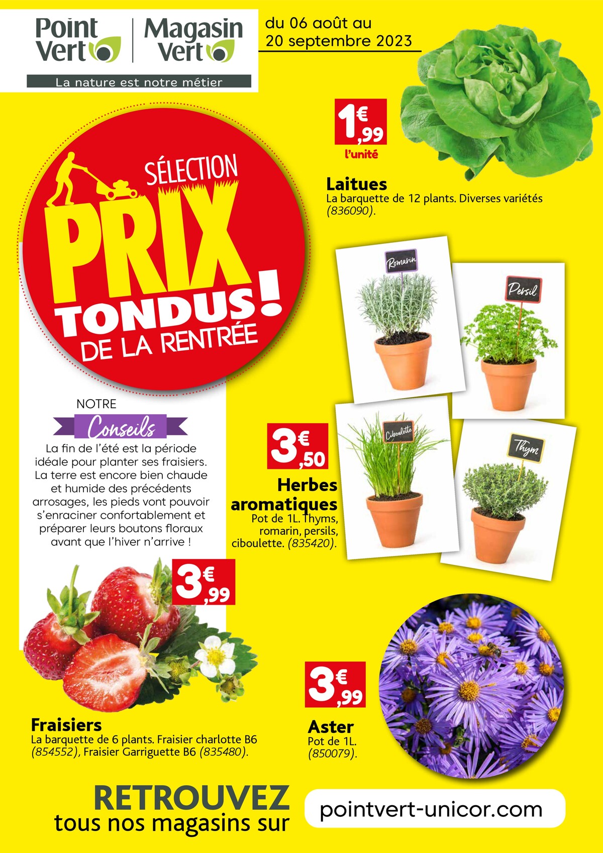 Catalogue Selection Prix Tondus de la Rentree! - Point Vert, page 00001