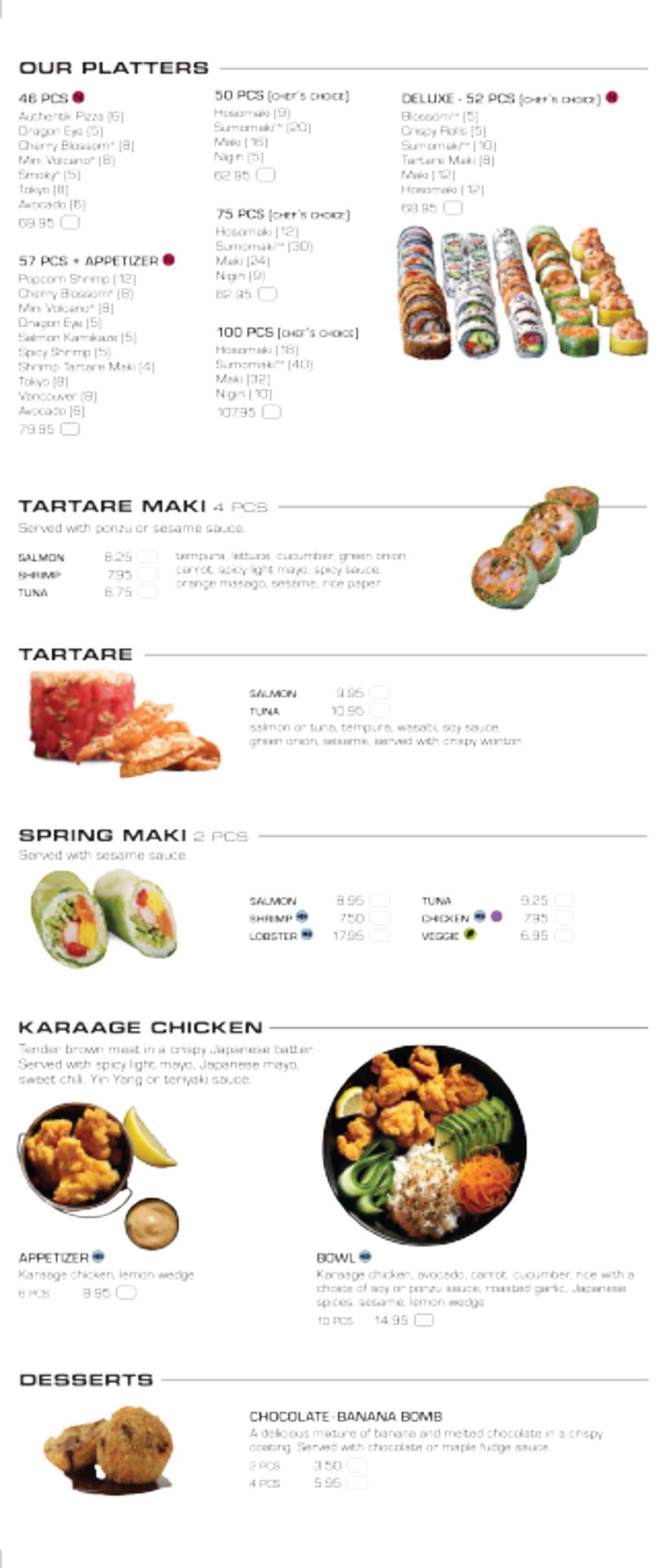 Catalogue Menu Sushi Shop , page 00003