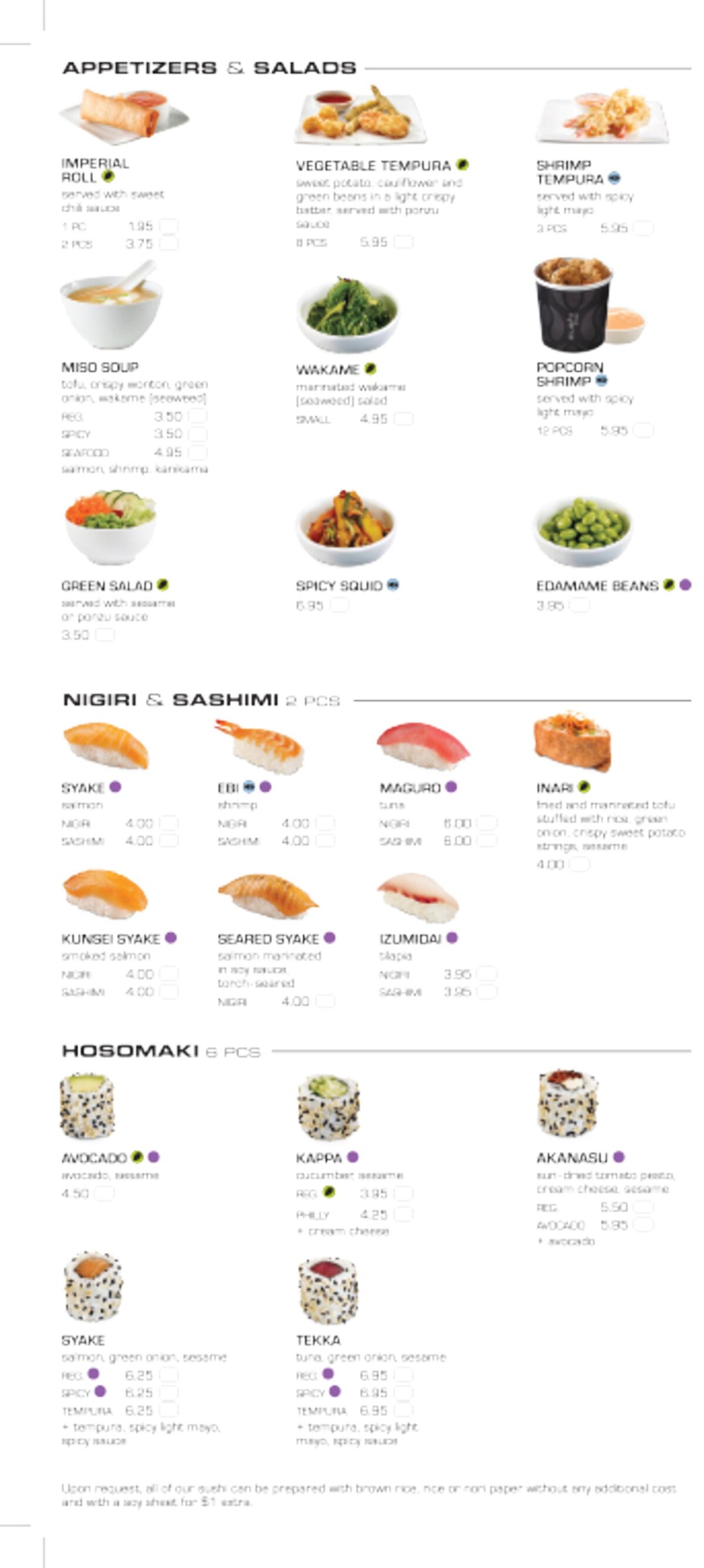 Catalogue Menu Sushi Shop , page 00004