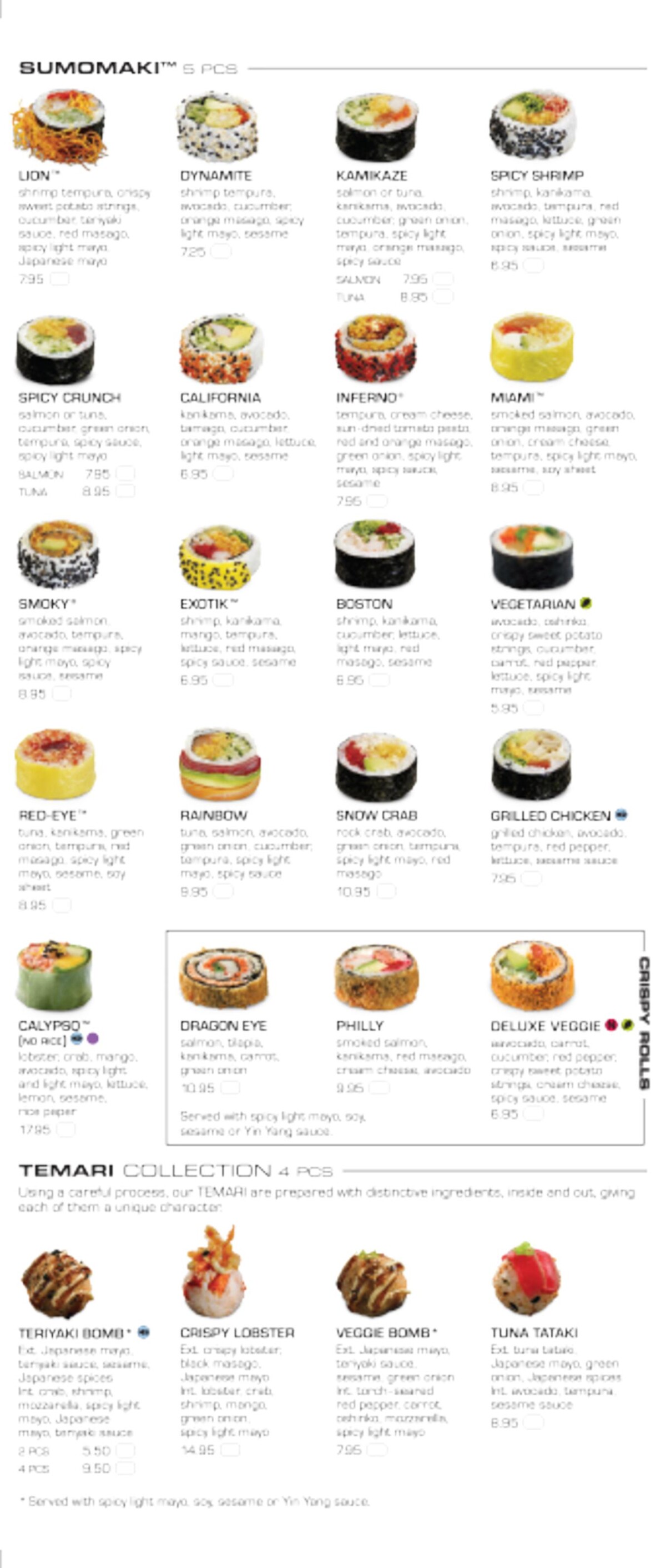Catalogue Menu Sushi Shop , page 00006