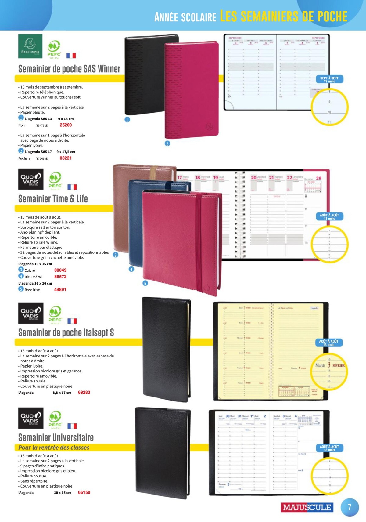 Catalogue Les agendas et calendriers 2024, page 00007