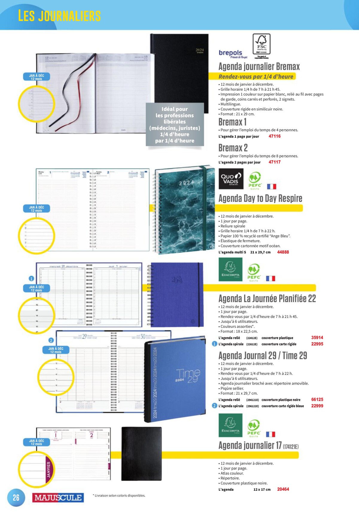 Catalogue Les agendas et calendriers 2024, page 00026