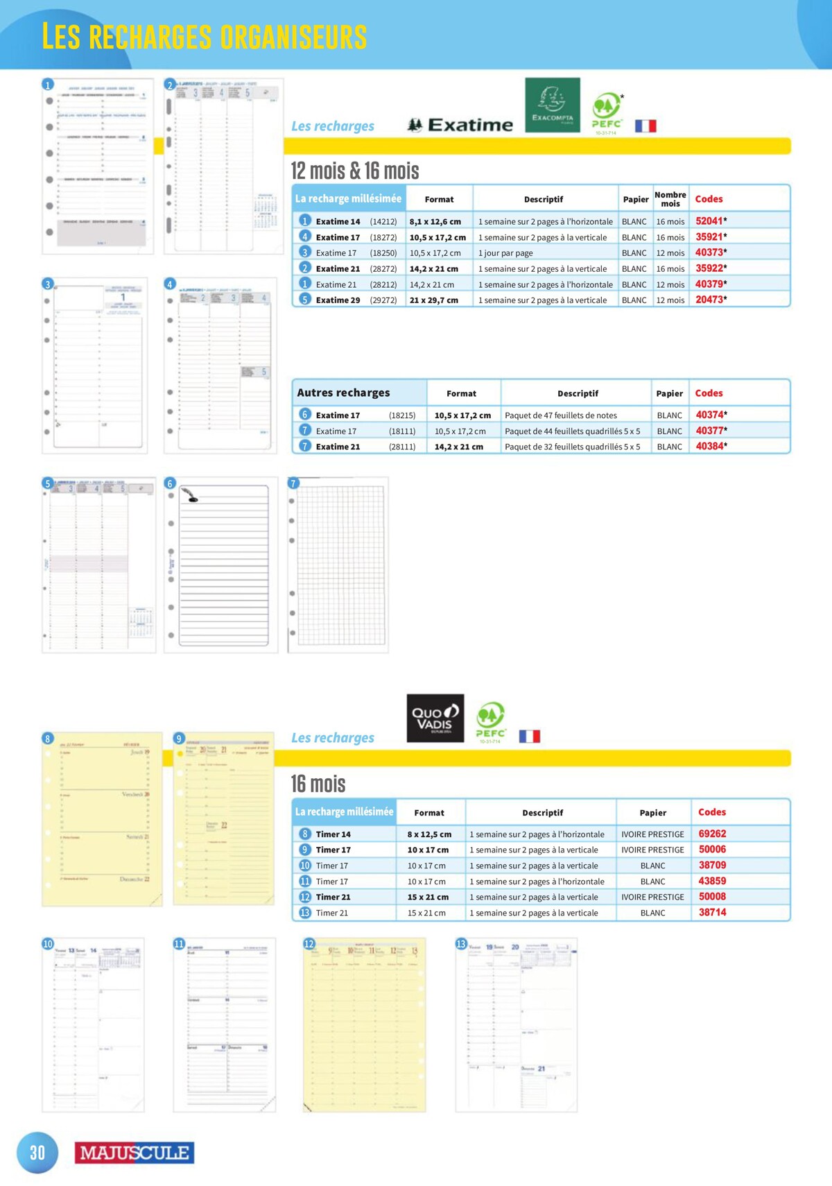 Catalogue Les agendas et calendriers 2024, page 00030