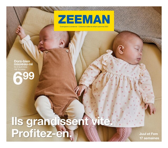 Catalogue Zeeman à Nice | Ils grandissent vite  | 20/07/2023 - 30/11/2023