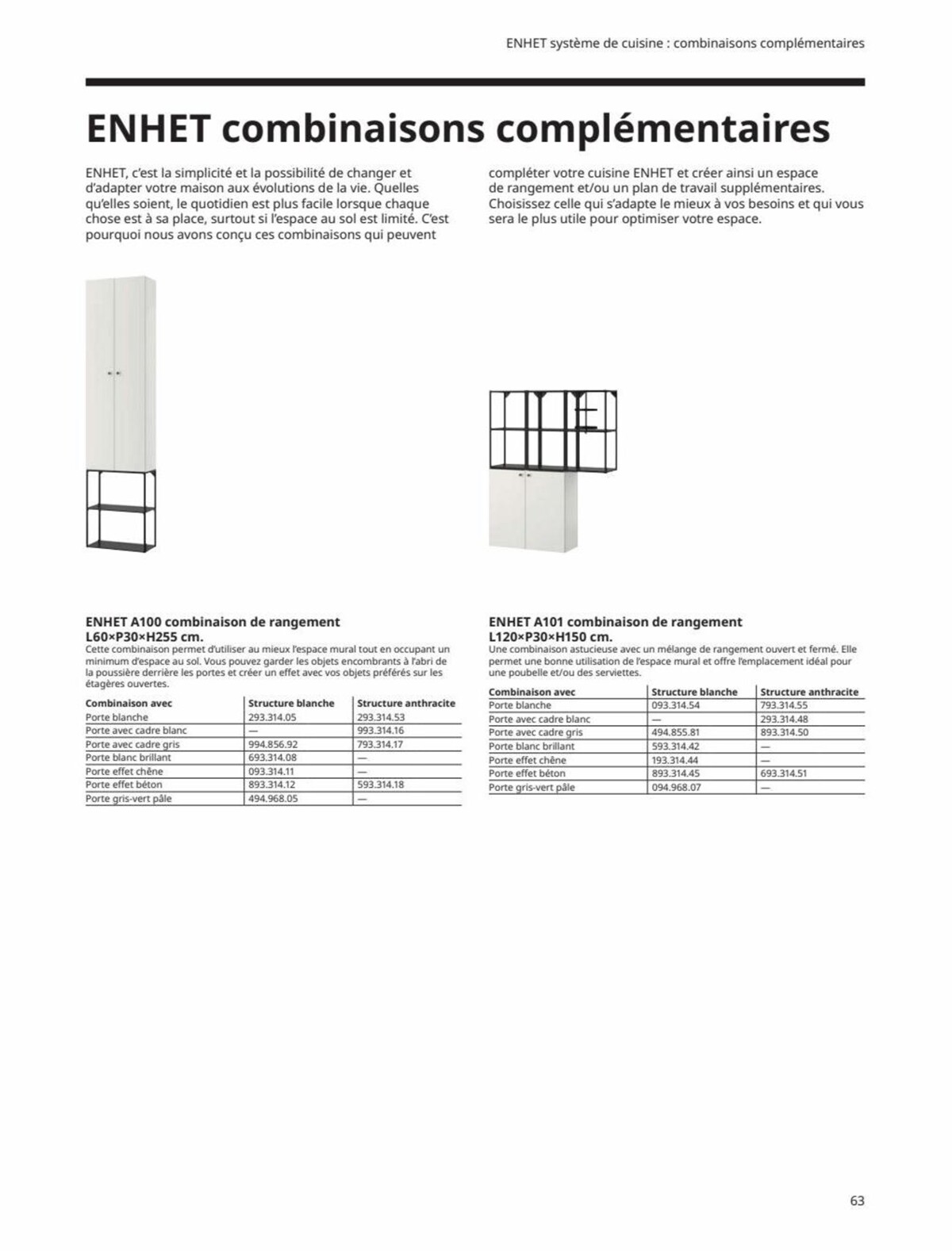 Catalogue IKEA CUISINES Guide d’achat 2023, page 00063