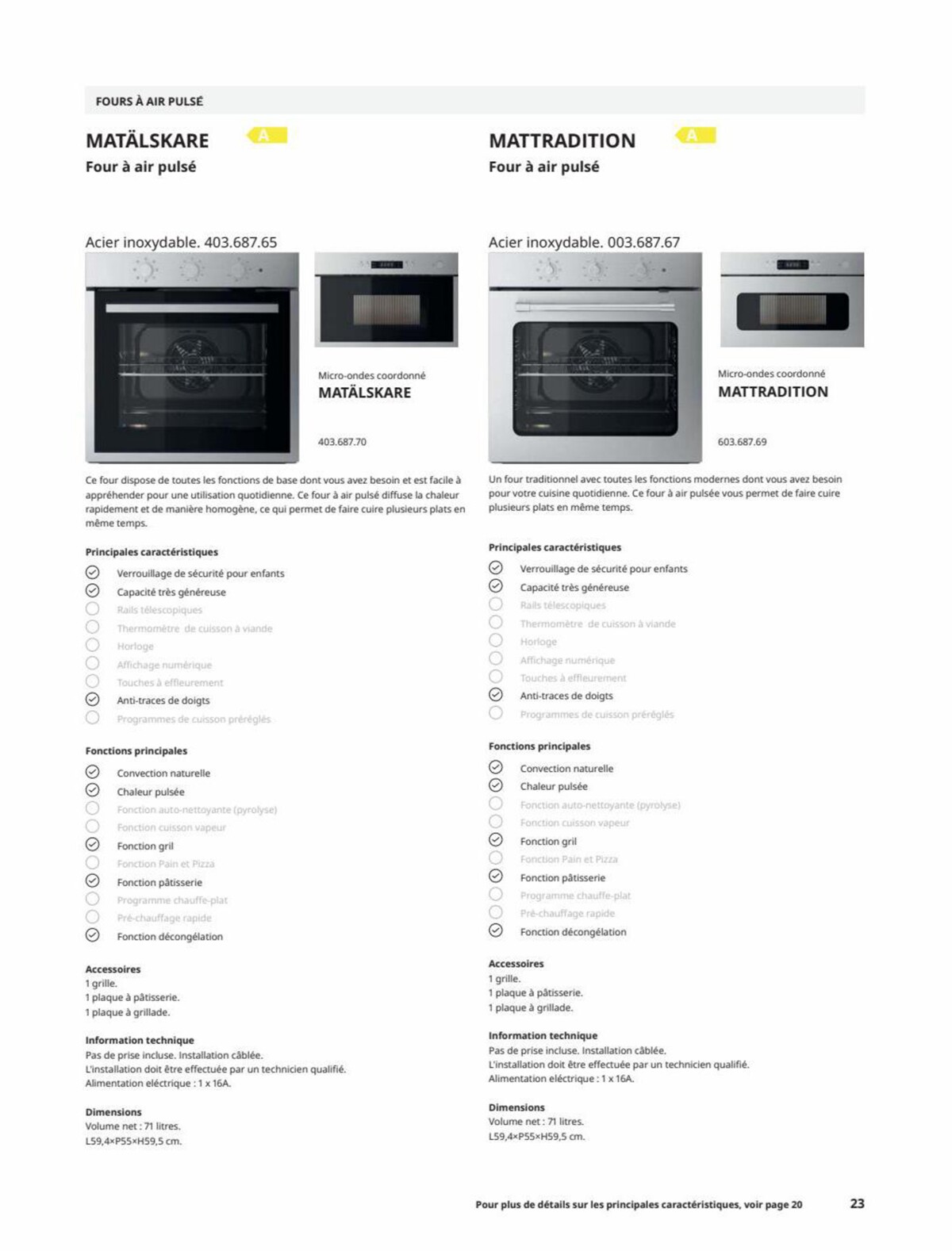 Catalogue IKEA ÉLECTROMÉNAGER Guide d’achat 2023, page 00023