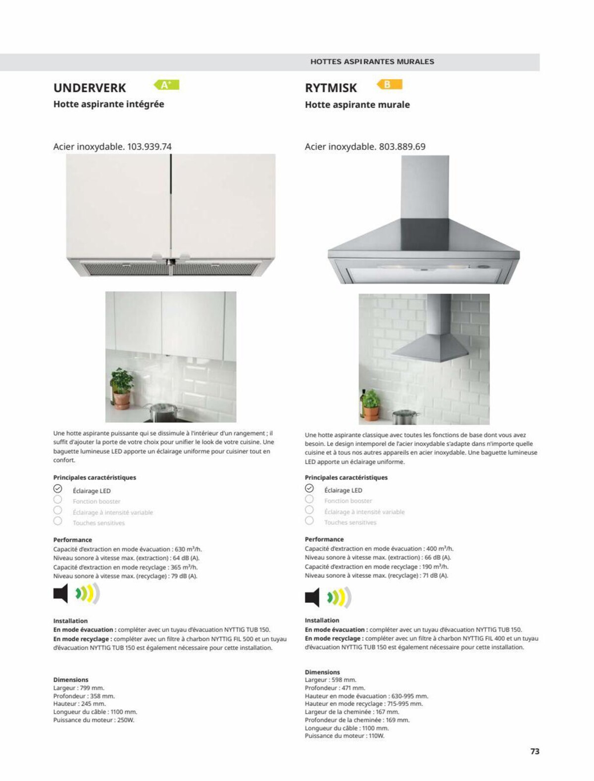 Catalogue IKEA ÉLECTROMÉNAGER Guide d’achat 2023, page 00073