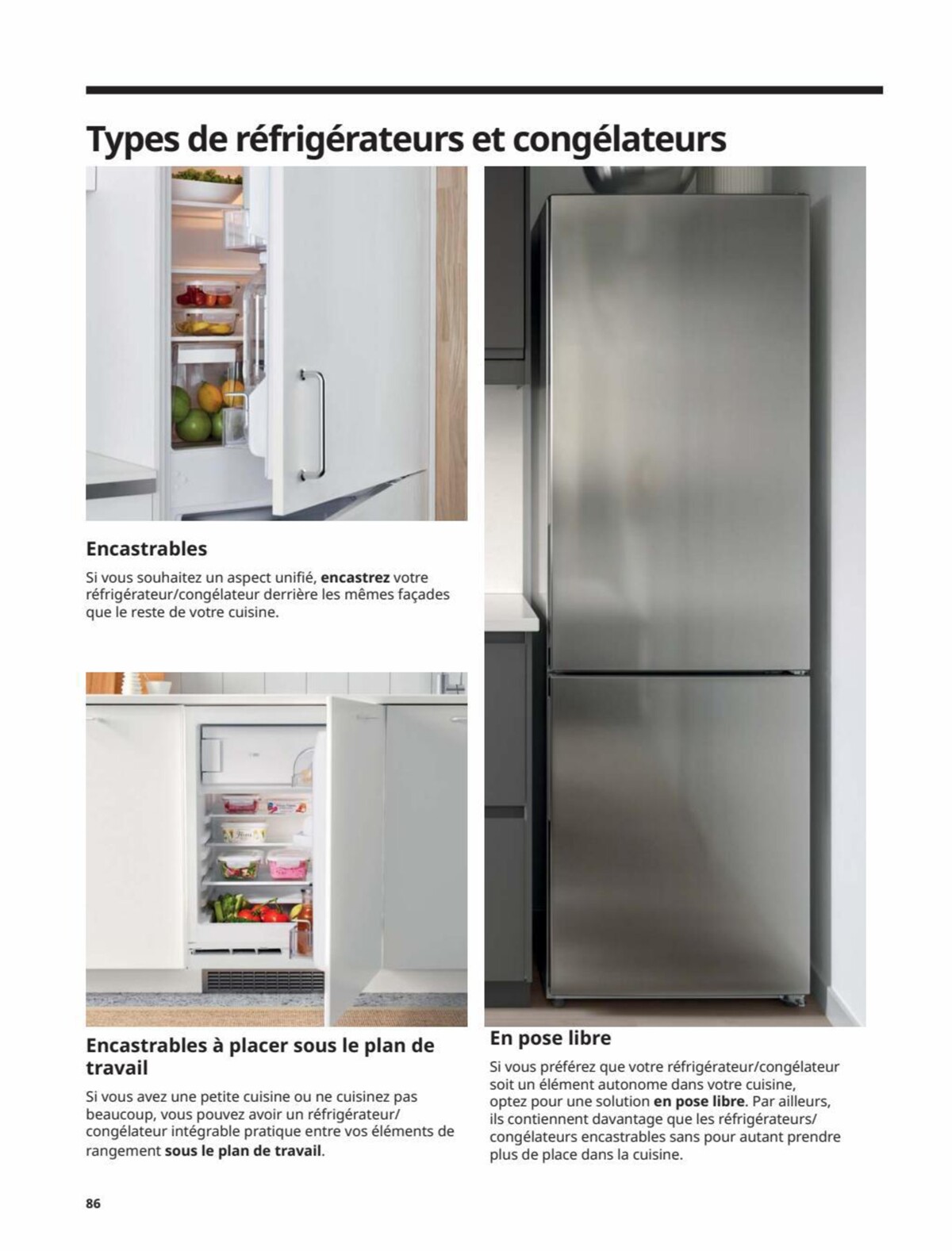 Catalogue IKEA ÉLECTROMÉNAGER Guide d’achat 2023, page 00086
