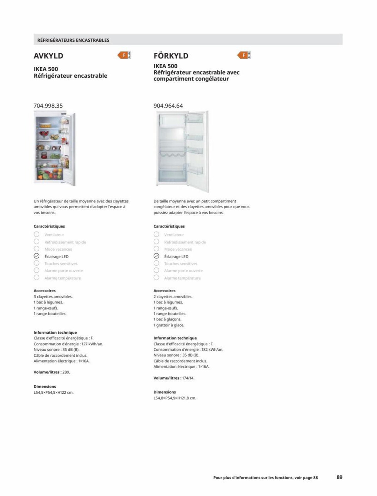 Catalogue IKEA ÉLECTROMÉNAGER Guide d’achat 2023, page 00089