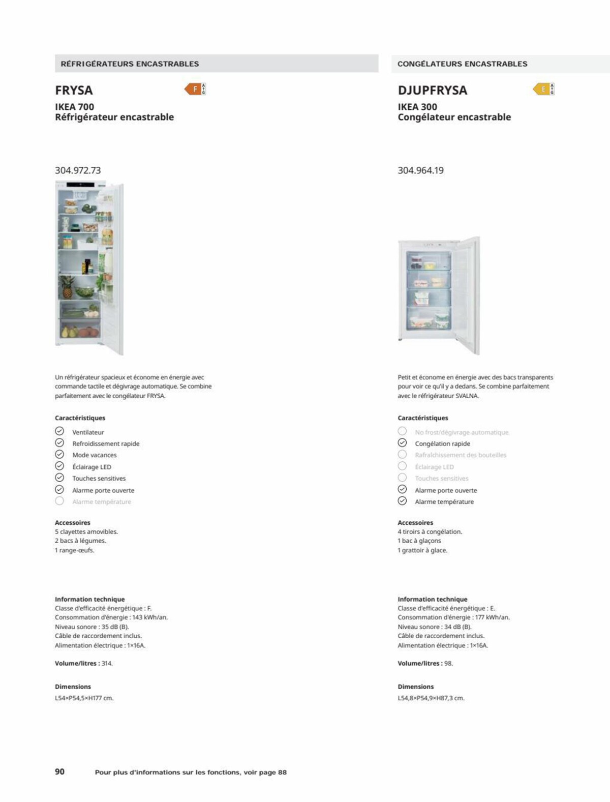 Catalogue IKEA ÉLECTROMÉNAGER Guide d’achat 2023, page 00090