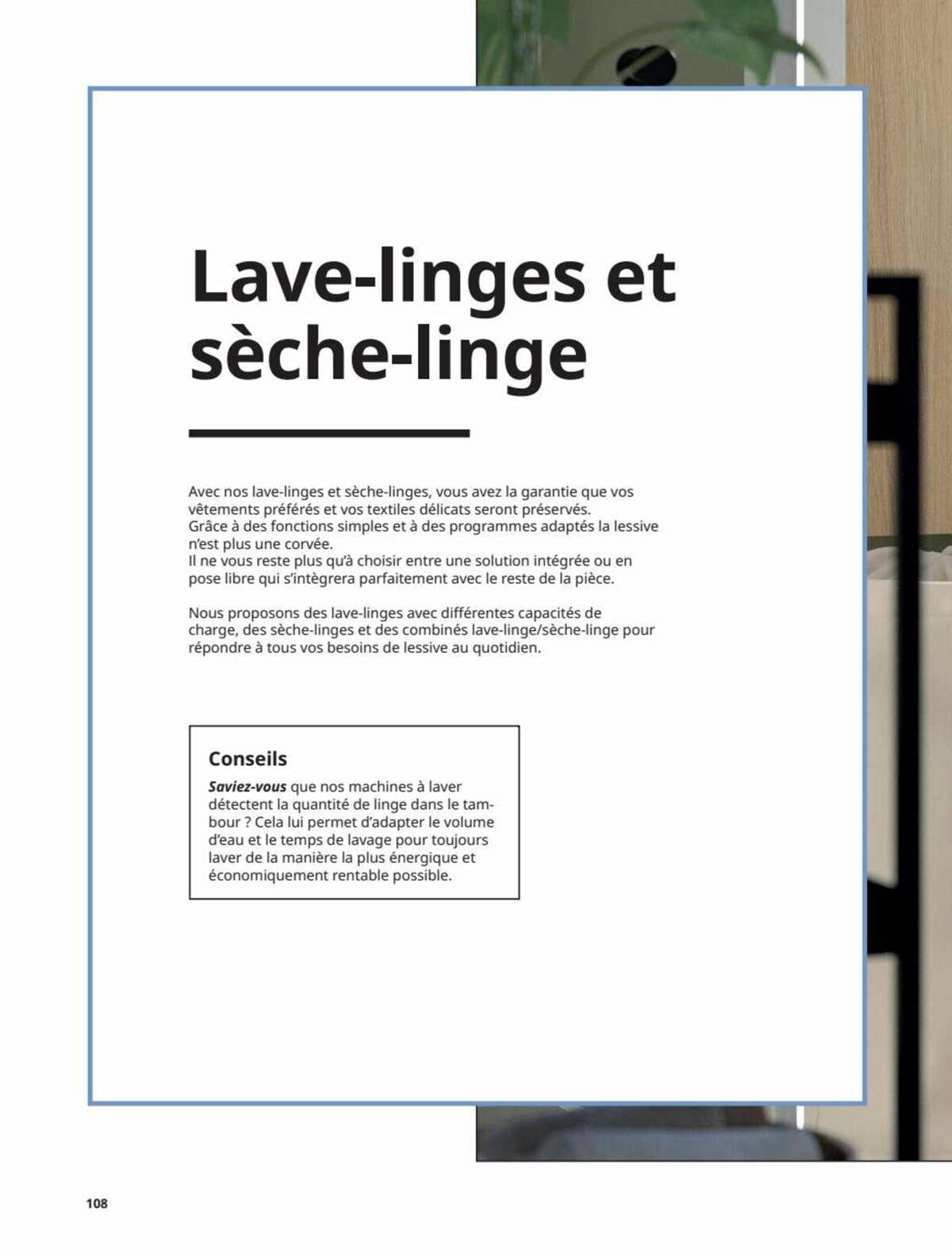Catalogue IKEA ÉLECTROMÉNAGER Guide d’achat 2023, page 00108