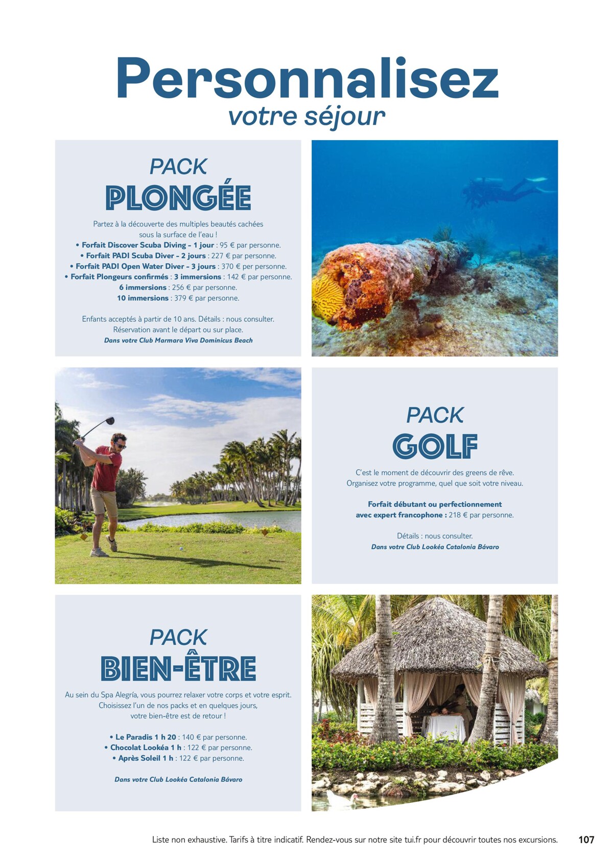 Catalogue Brochure TUI Clubs Collection Hiver 2023/2024, page 00109