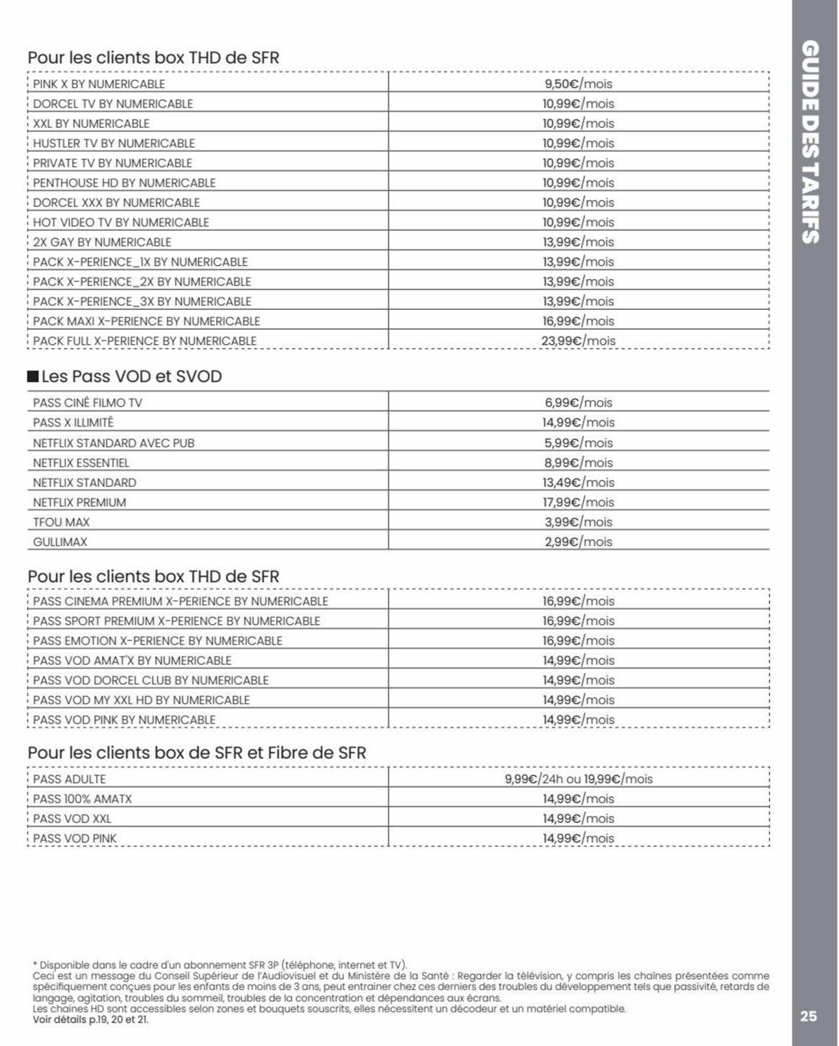 Catalogue Offres box tarifs, page 00025