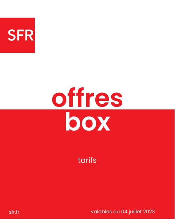 Catalogue La Poste Mobile | Offres box tarifs | 07/08/2023 - 31/12/2023