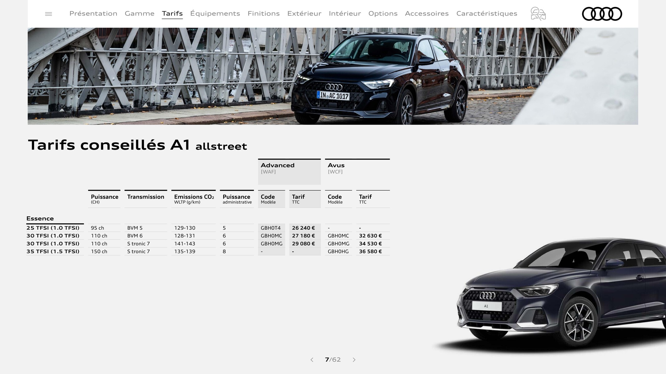 Catalogue A1 Sportback, page 00007