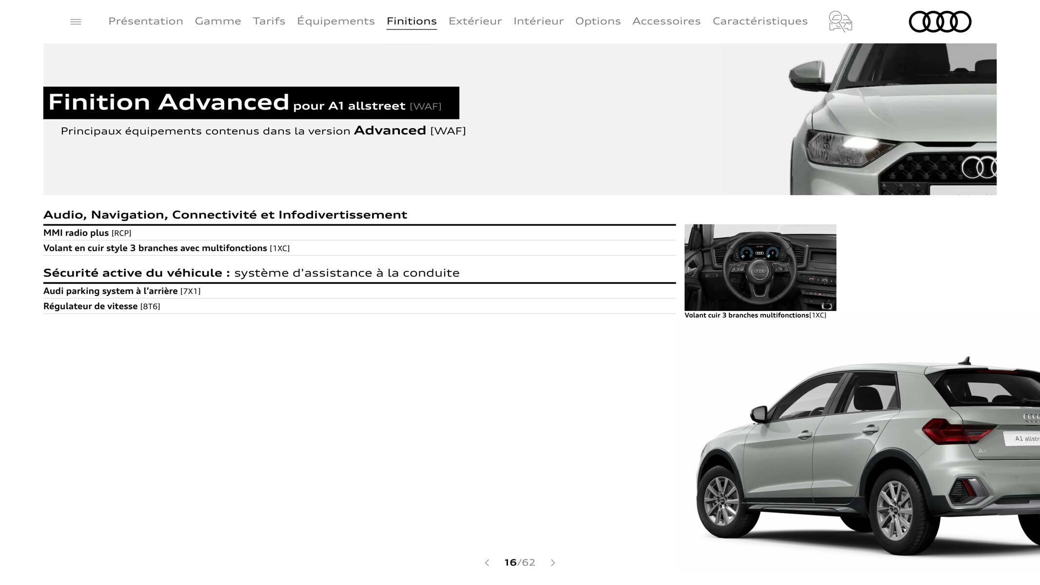 Catalogue A1 Sportback, page 00016