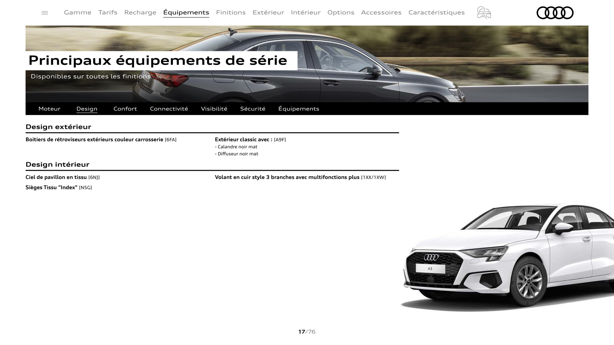 Catalogue A3 Sportback, page 00017