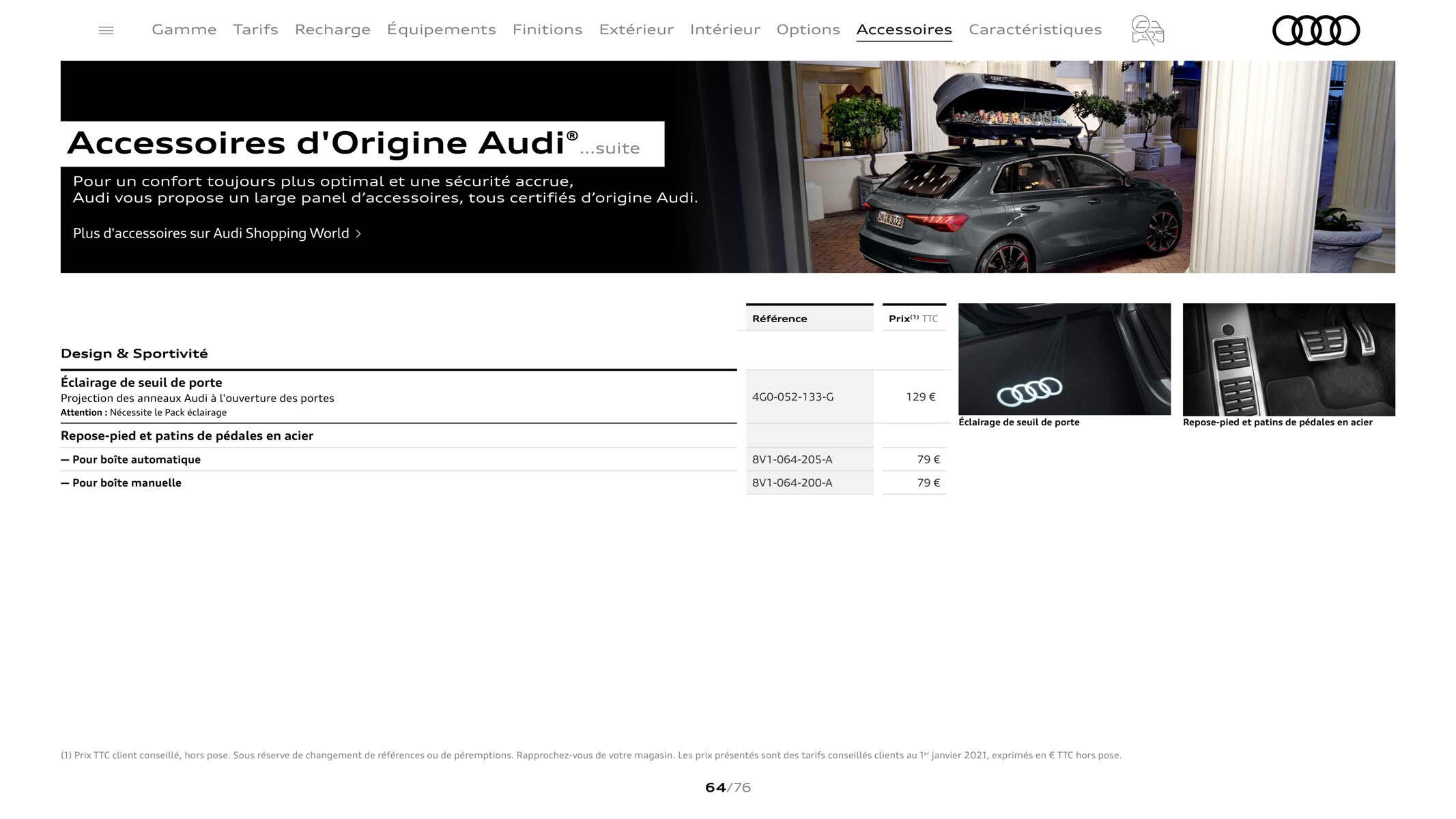 Catalogue A3 Sportback, page 00064