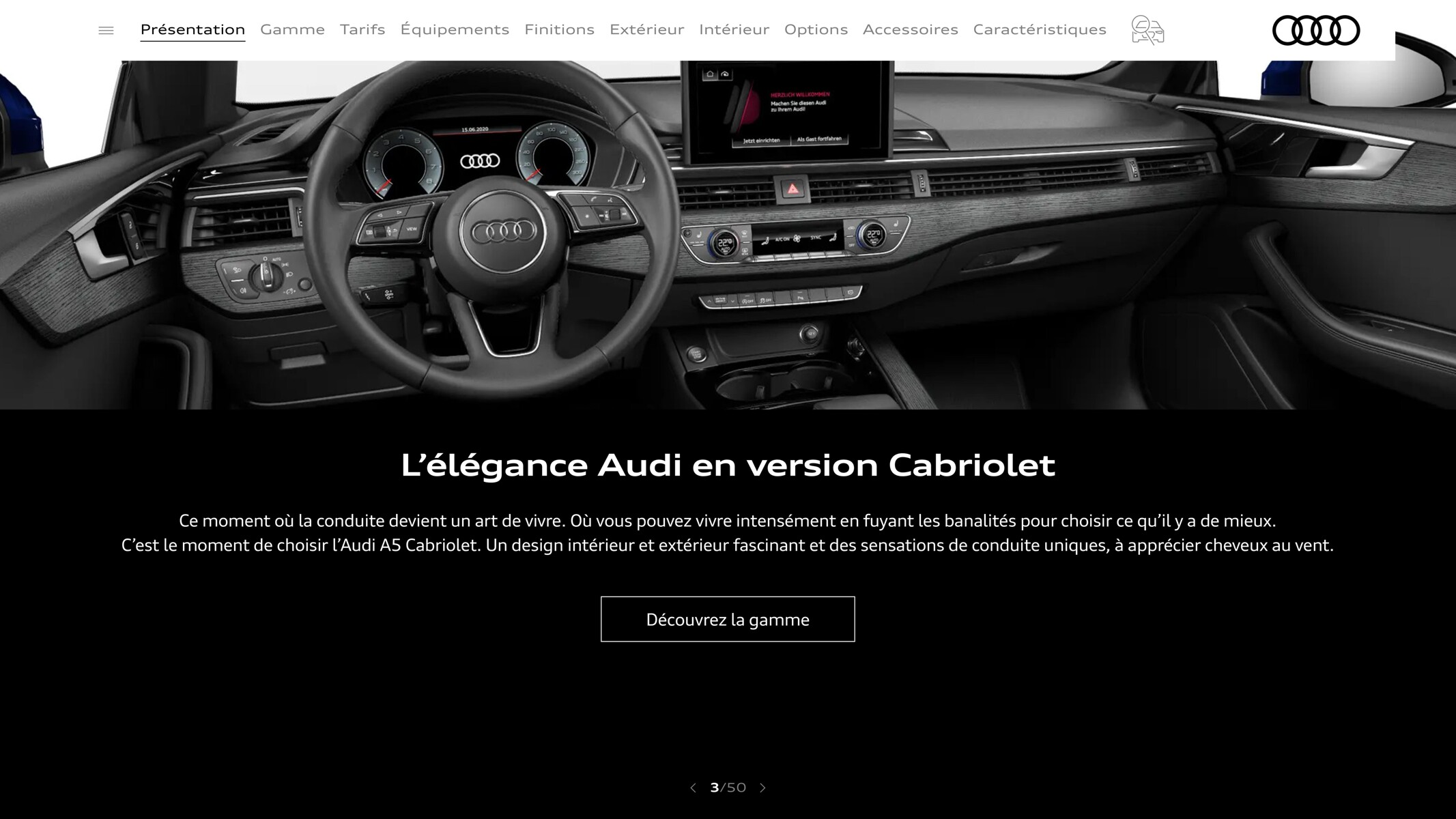 Catalogue A5 Cabriolet, page 00003