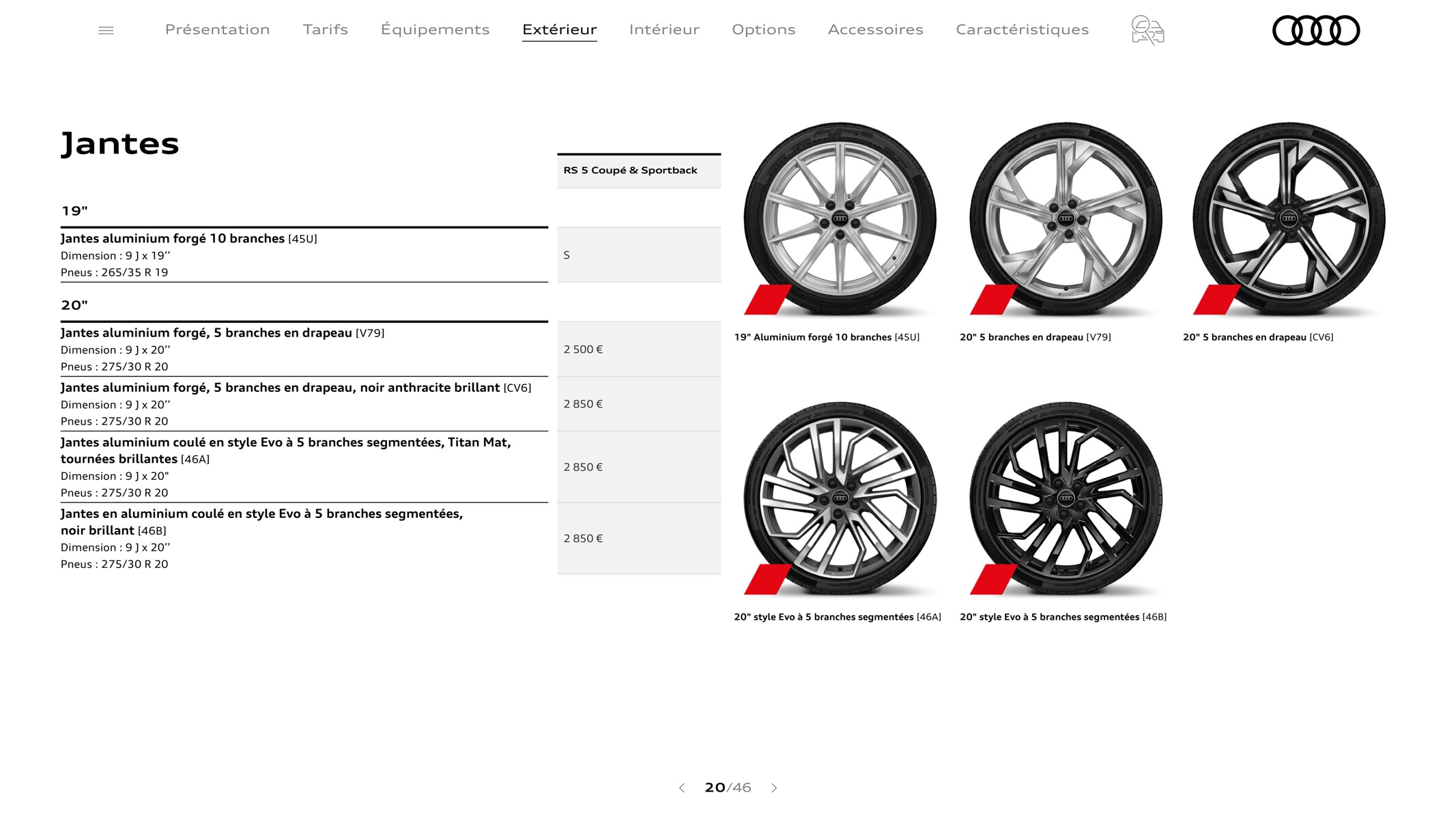 Catalogue RS 5 Coupé, page 00020