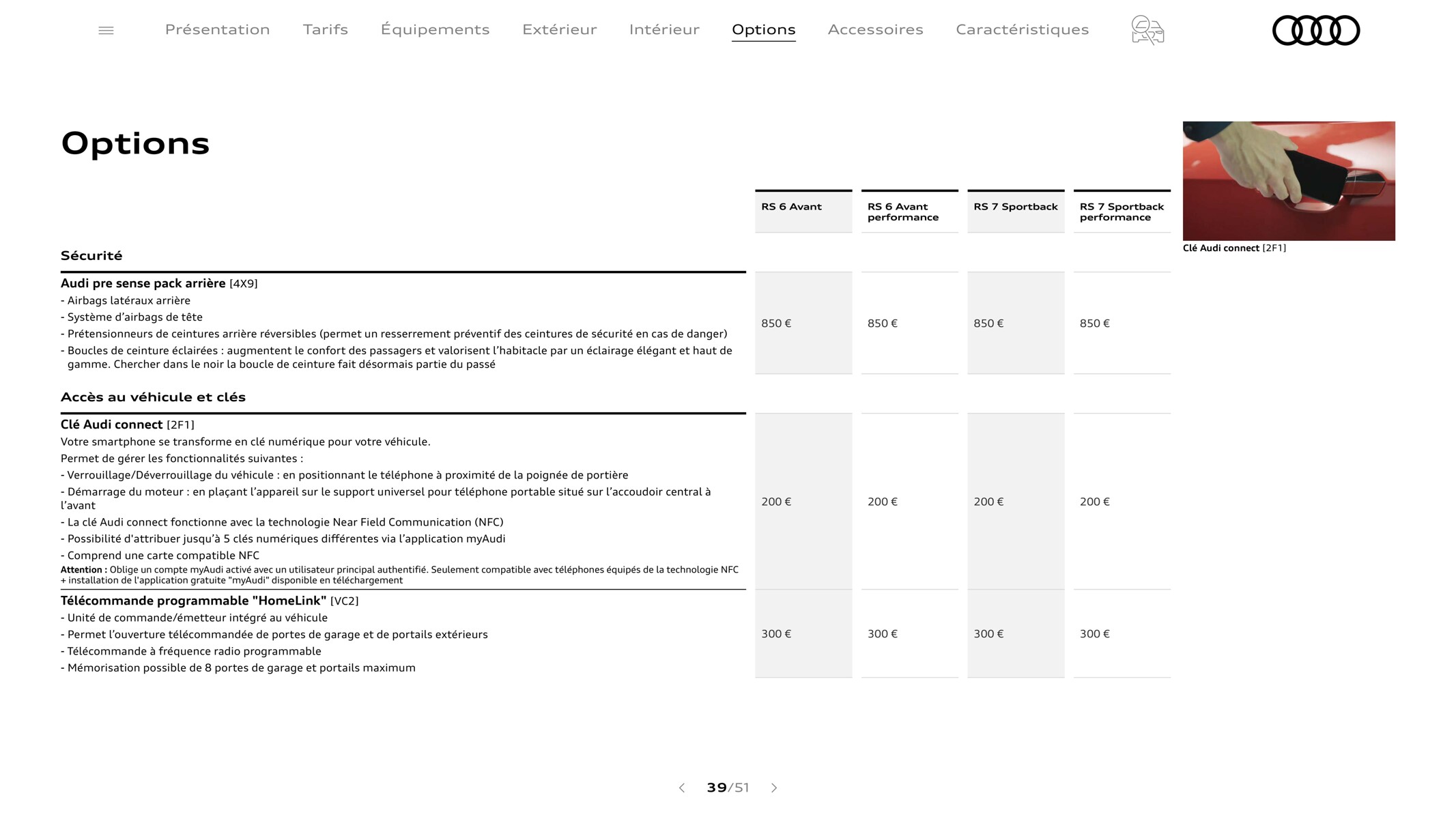 Catalogue RS 6 Avant, page 00039