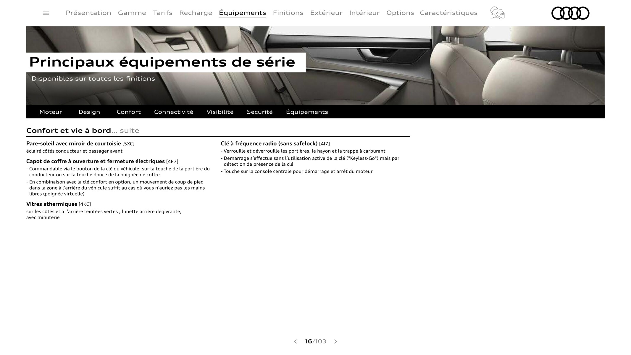 Catalogue A7 Sportback, page 00016