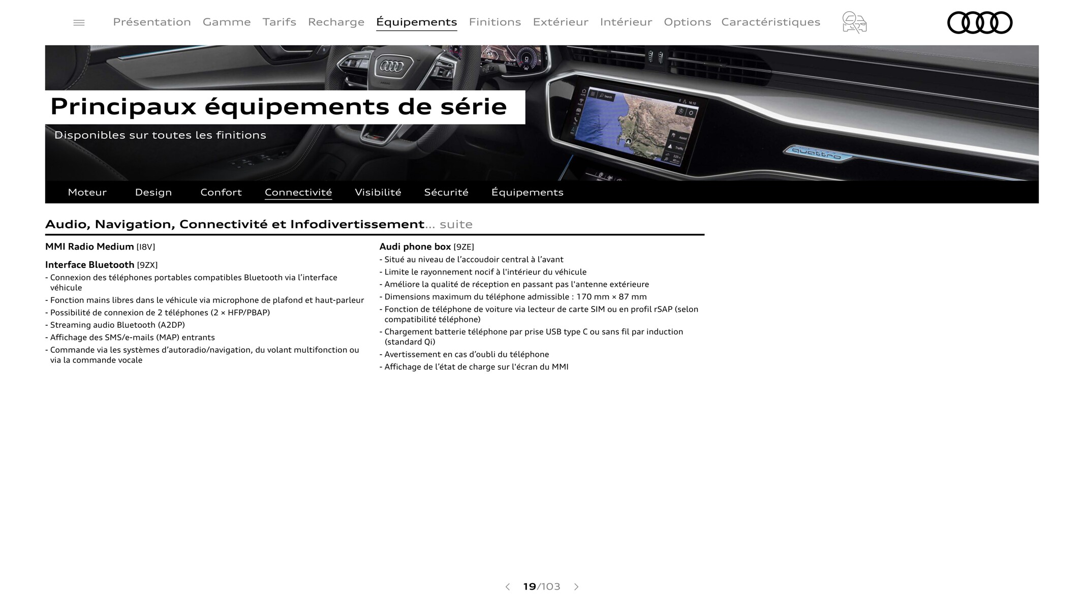 Catalogue A7 Sportback, page 00019