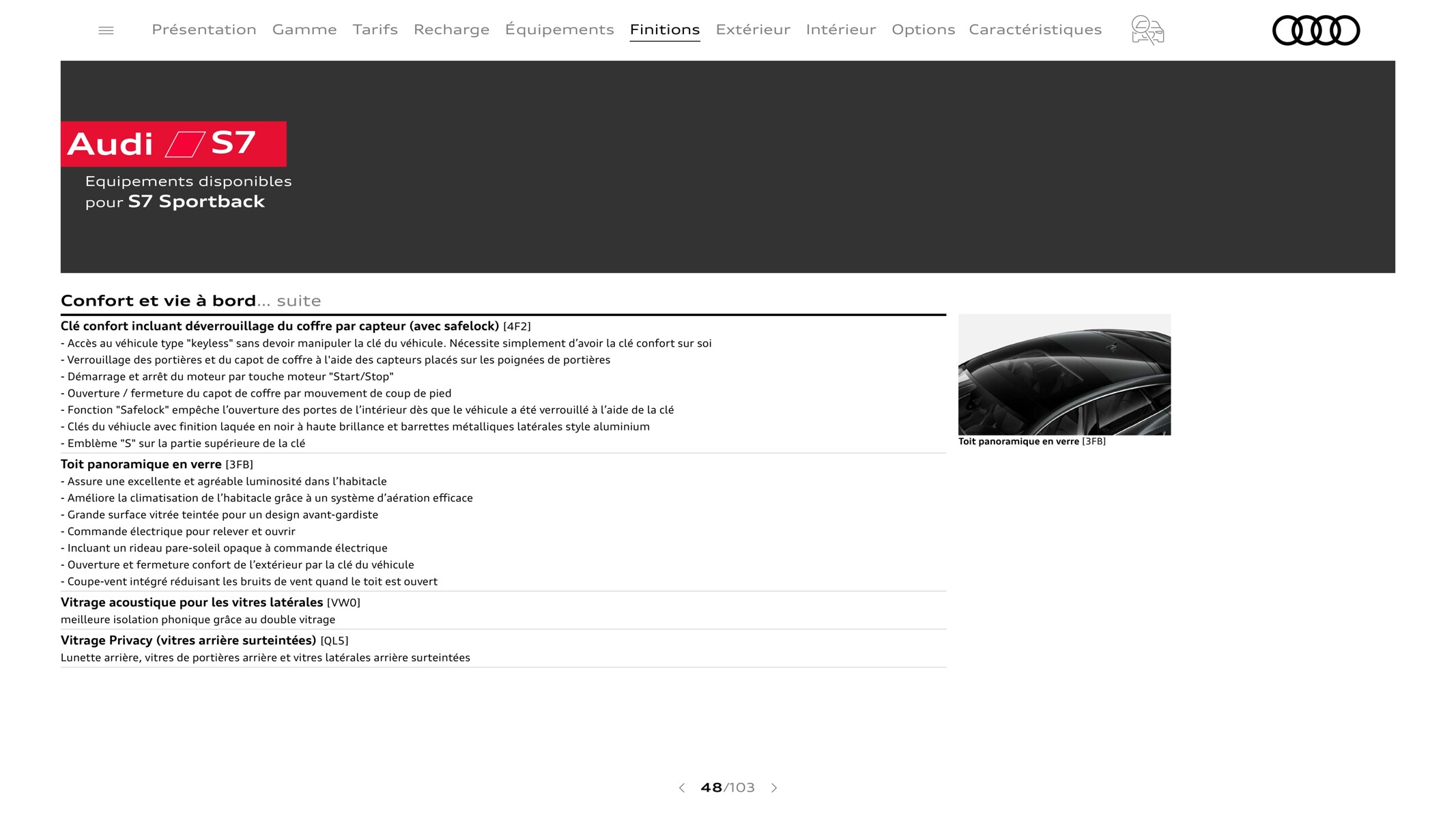 Catalogue A7 Sportback, page 00048