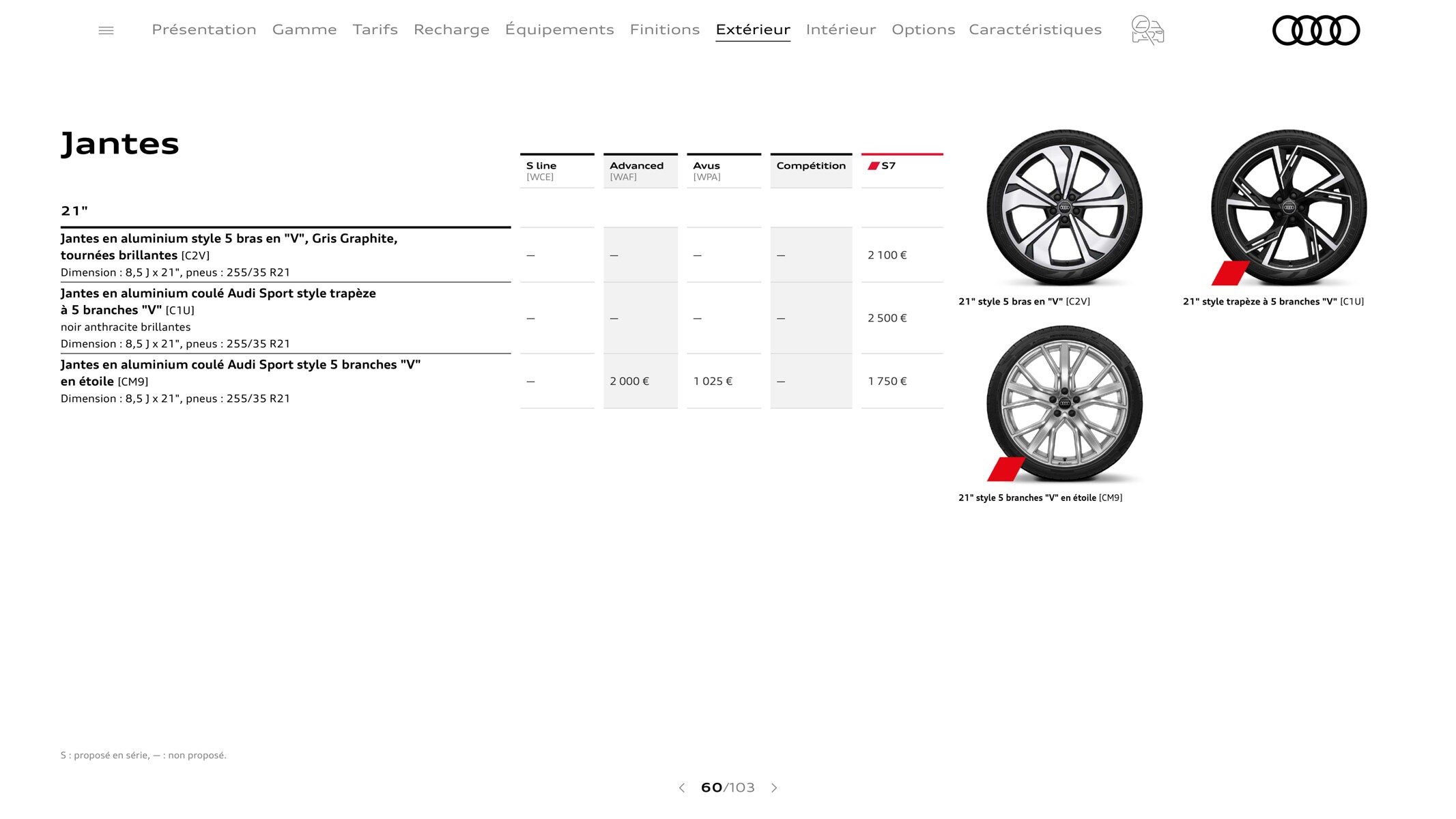 Catalogue A7 Sportback, page 00060