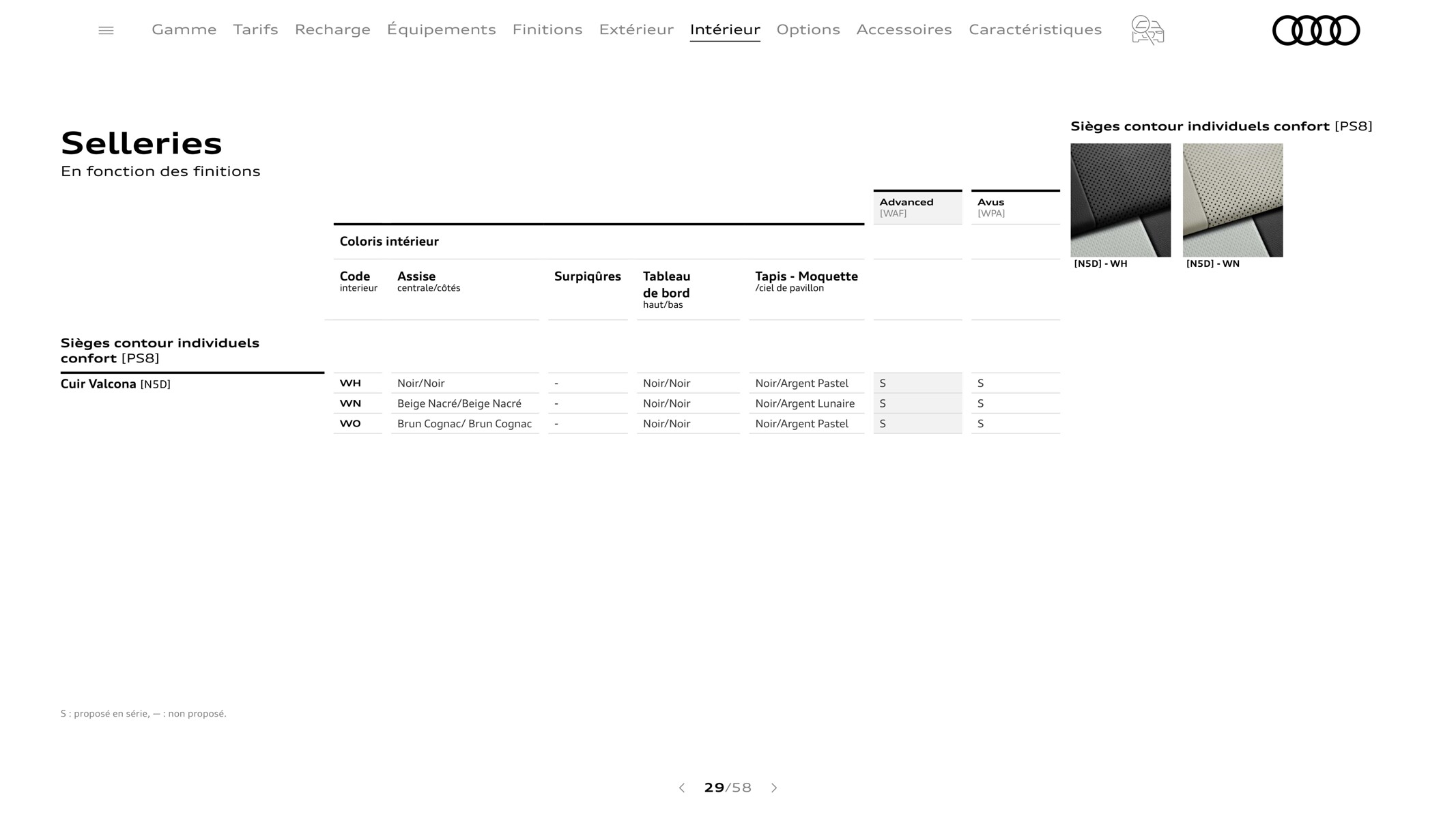 Catalogue A8 TFSI e, page 00029