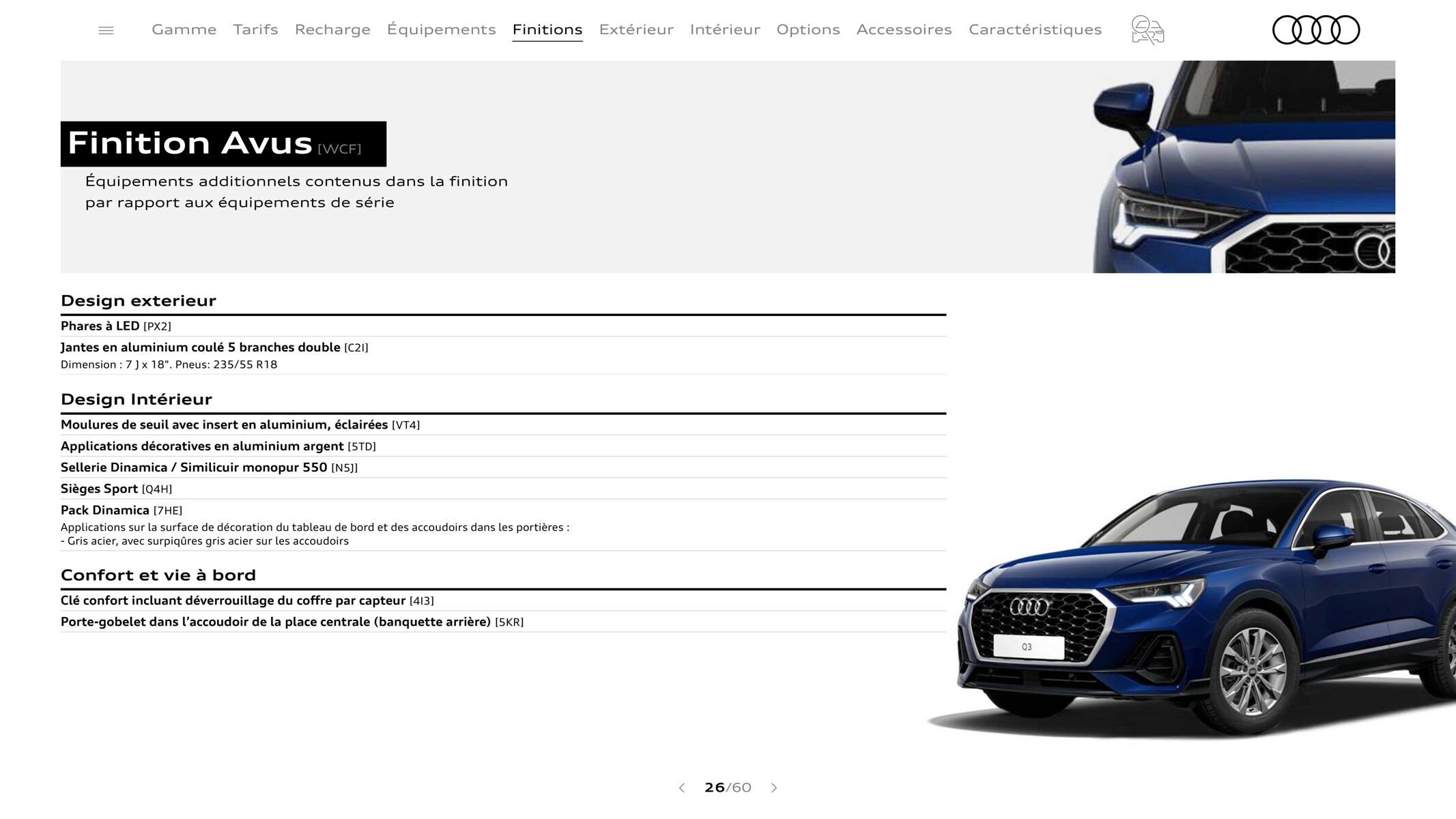 Catalogue Q3 Sportback, page 00026