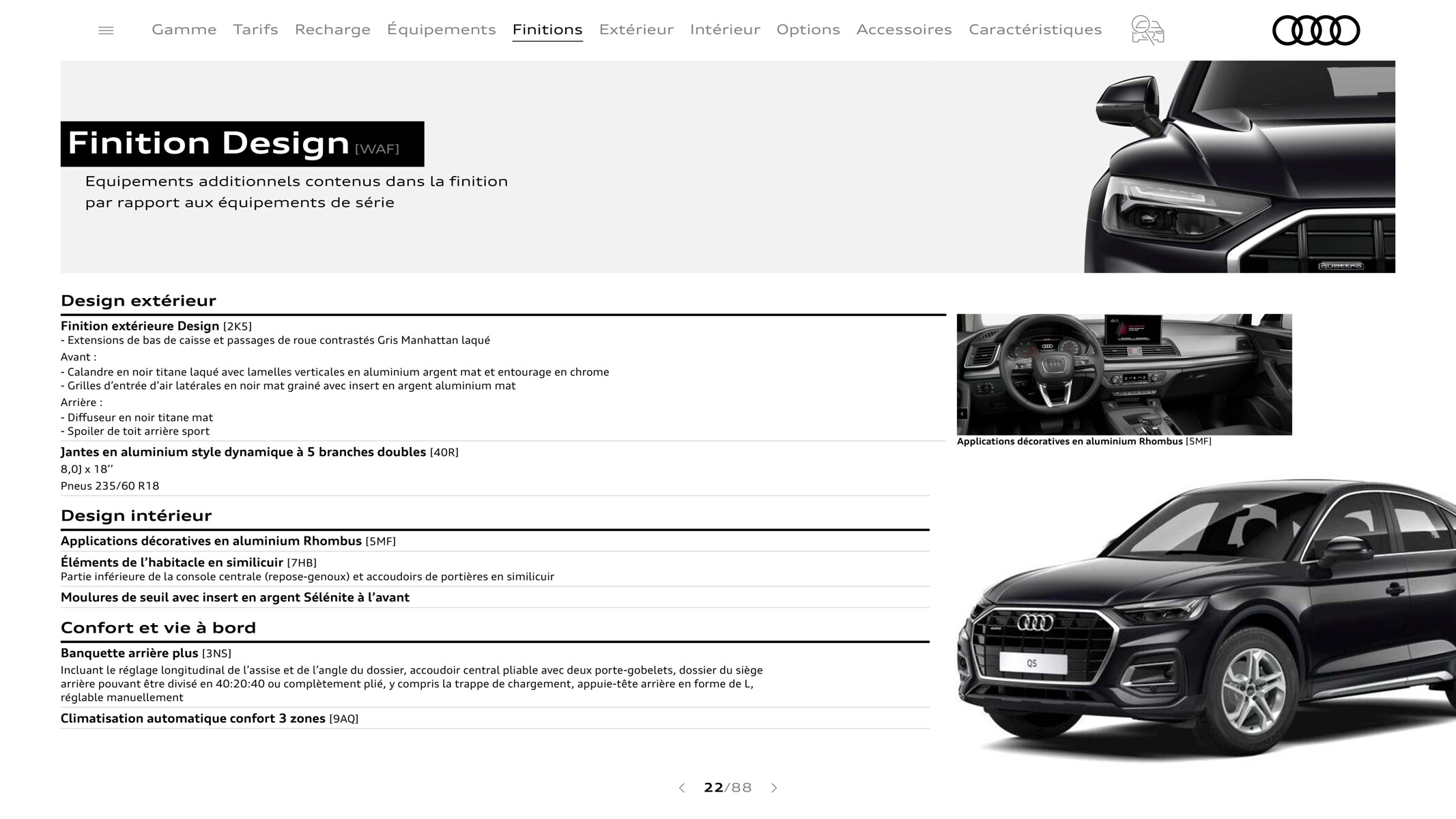 Catalogue Q5 Sportback, page 00022