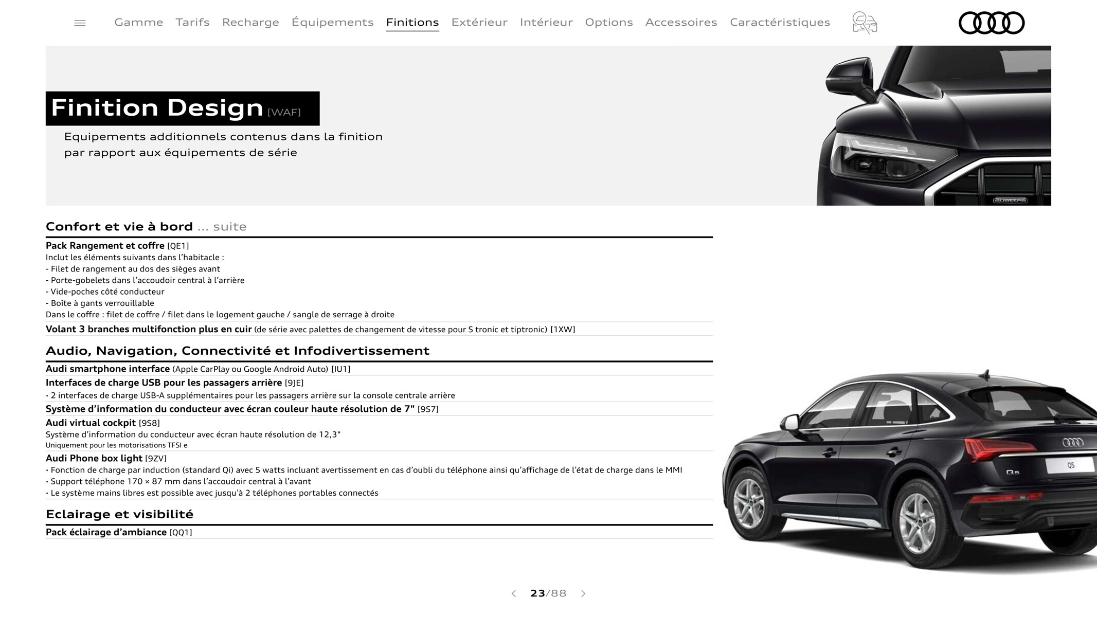 Catalogue Q5 Sportback, page 00023