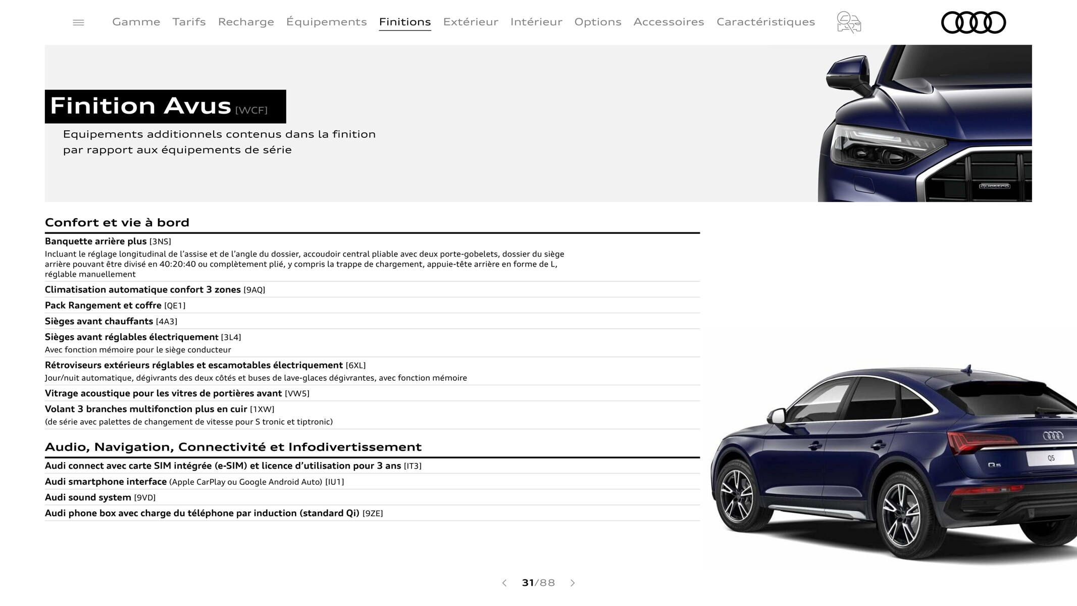 Catalogue Q5 Sportback, page 00031