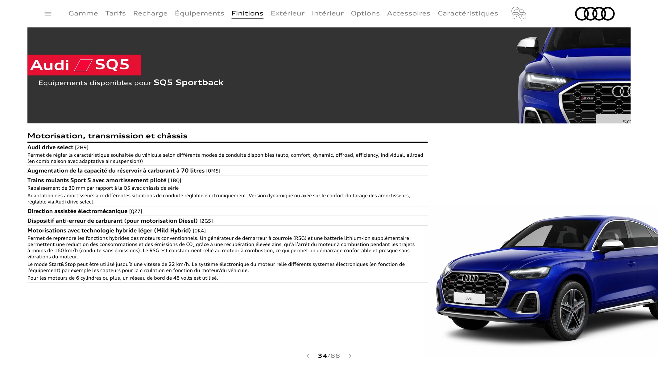 Catalogue Q5 Sportback, page 00034