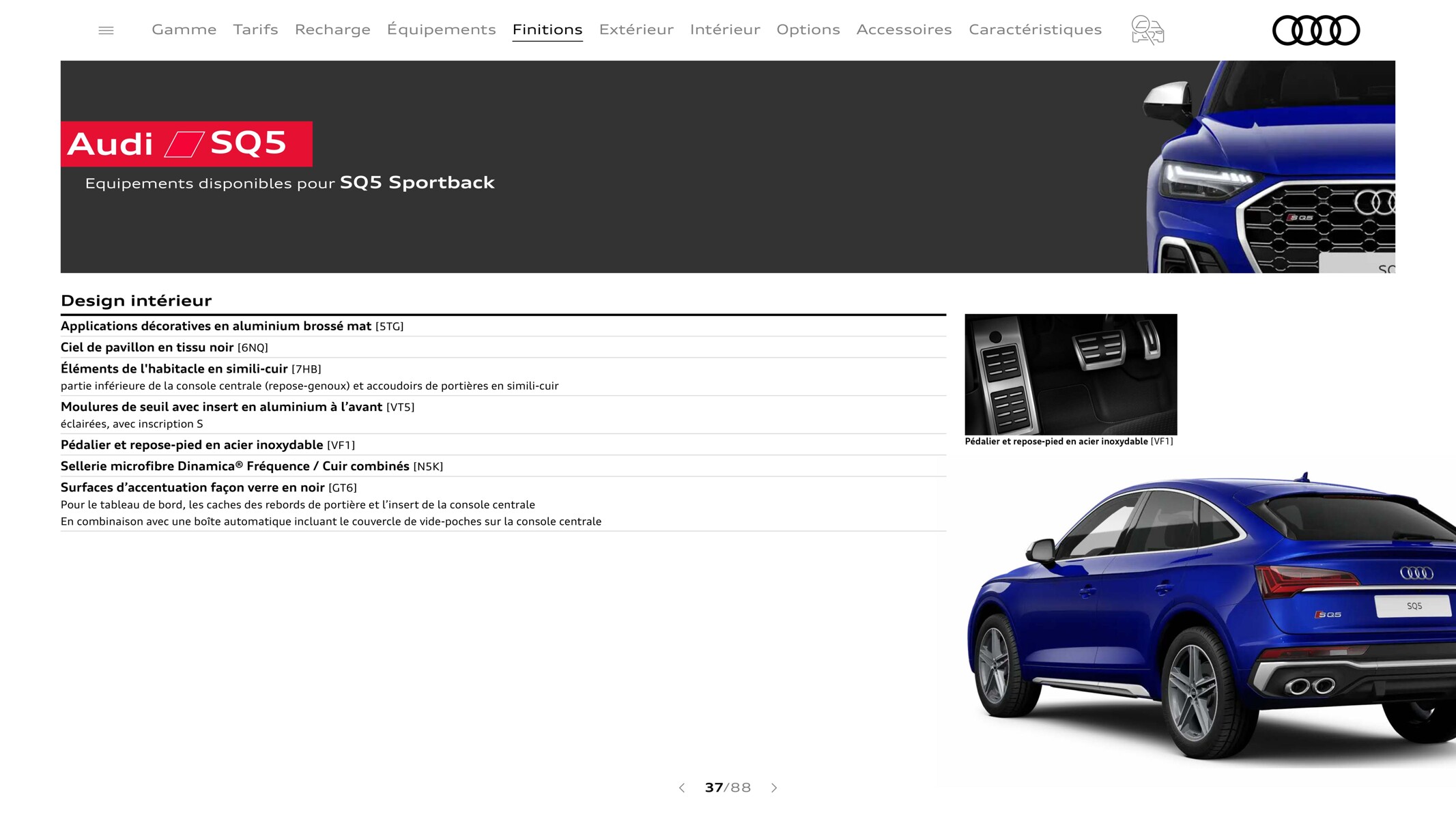 Catalogue Q5 Sportback, page 00037