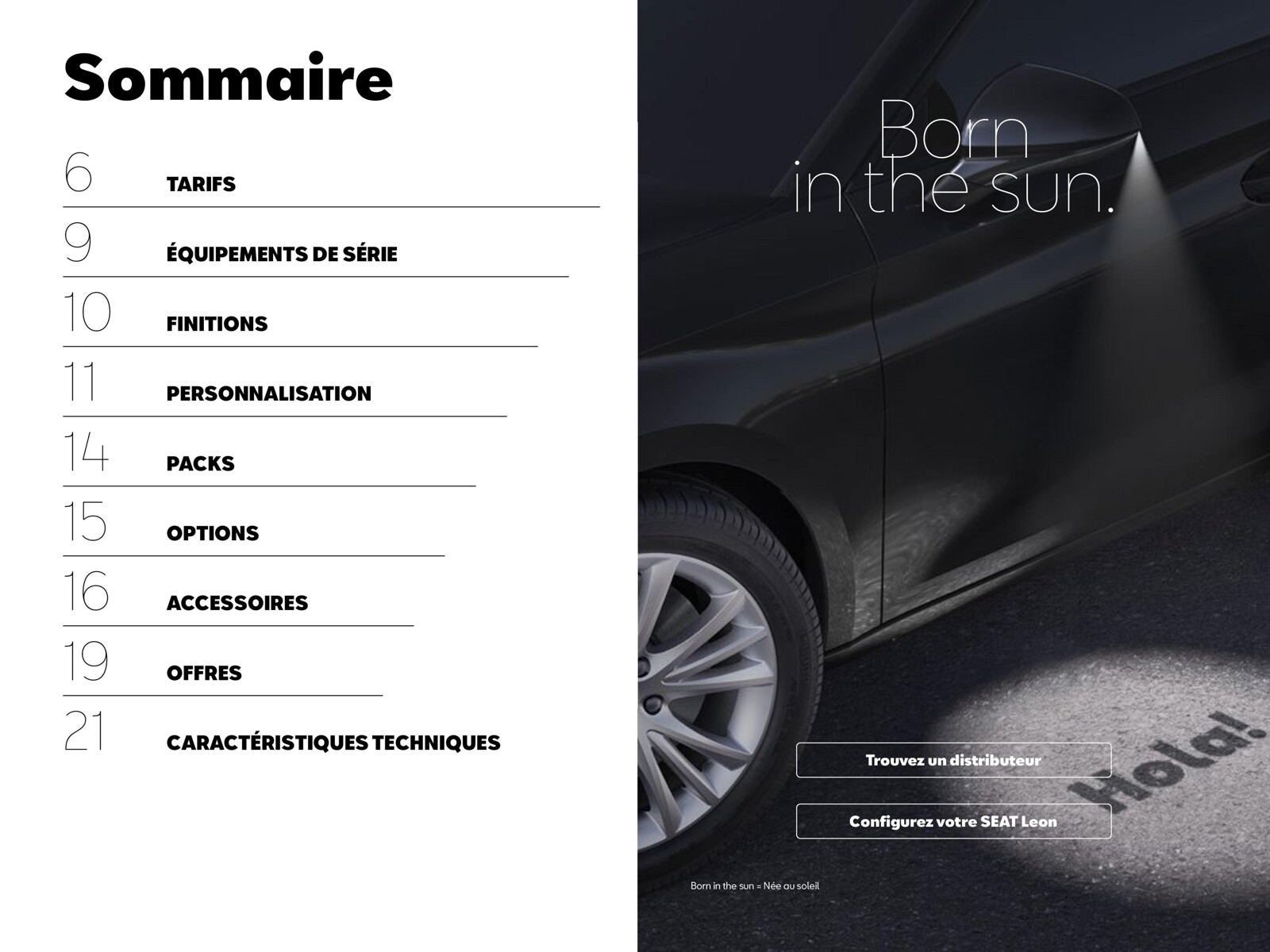 Catalogue SEAT Leon 5 portes, page 00002